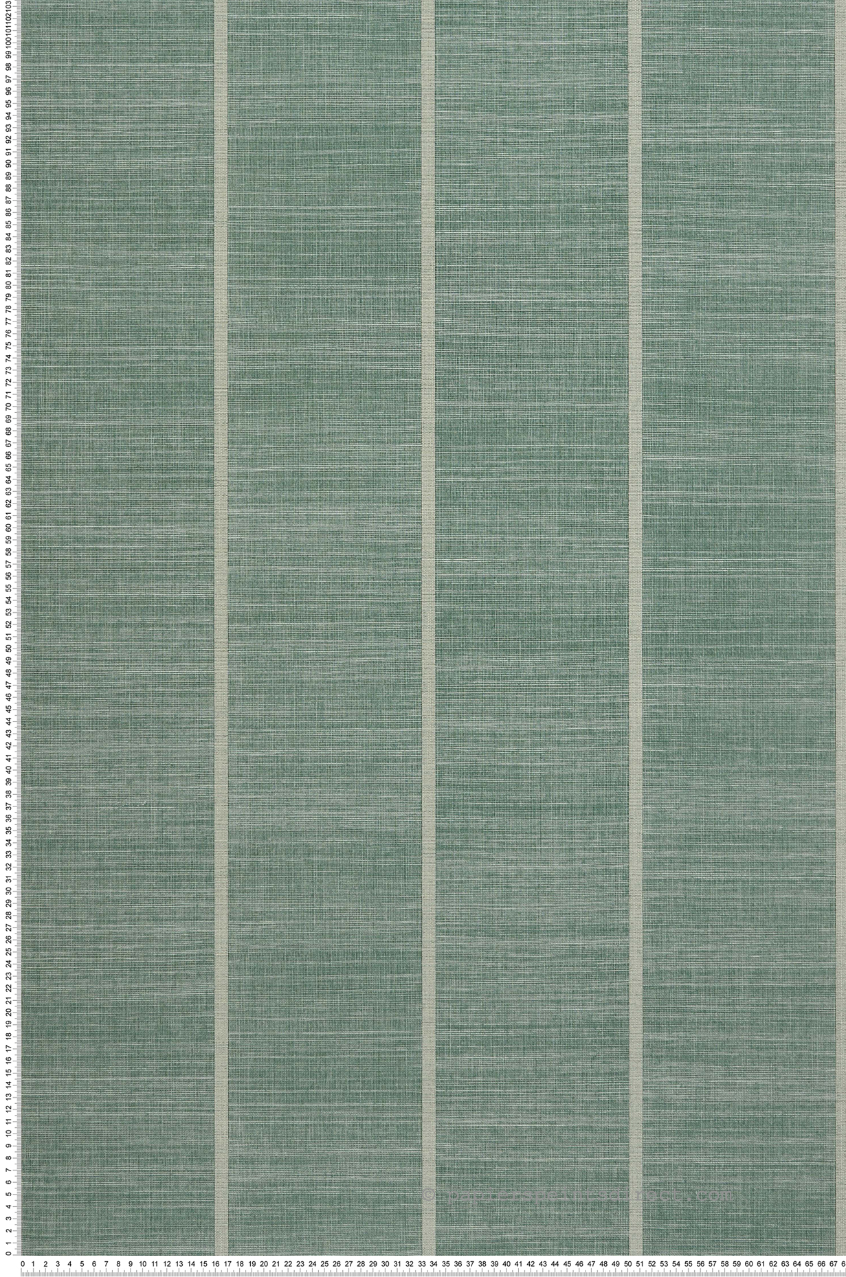 Papier peint Tissage Rayure vert - Kanoko d'Osborne & Little | Réf. OBS-W7558-04
