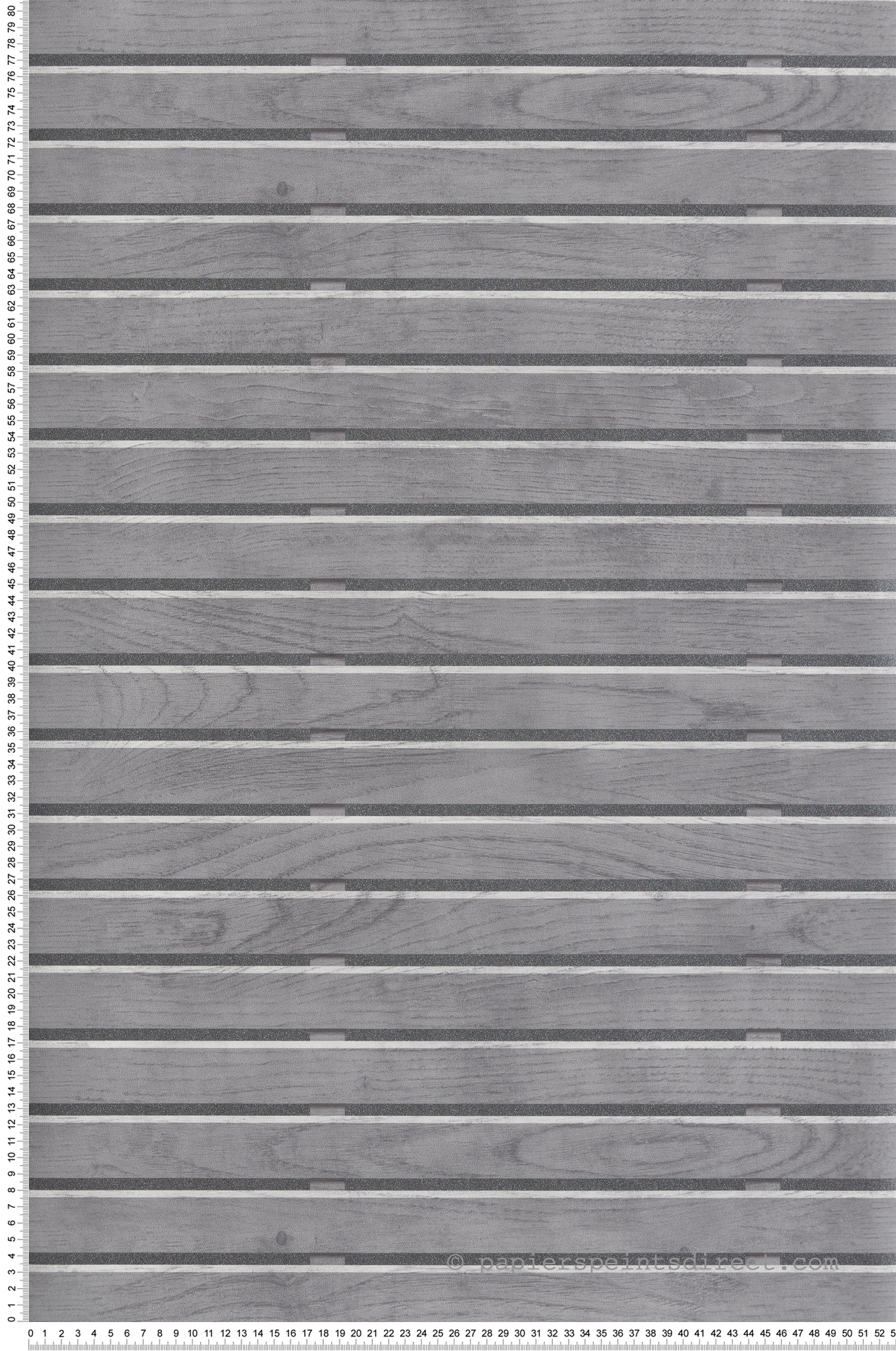 Papier Peint Tasseau Métallisé Horizontal gris - Artifice d'Ugépa | Réf. UGP-M80609