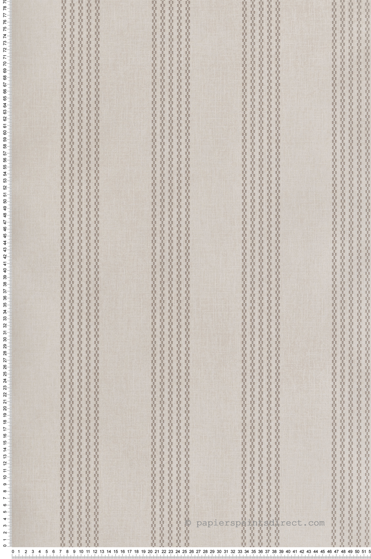 Papier peint Rayure Classique Silk taupe - V&A Decorative Papers III d'Initiales | Réf. INI-2513-186-01