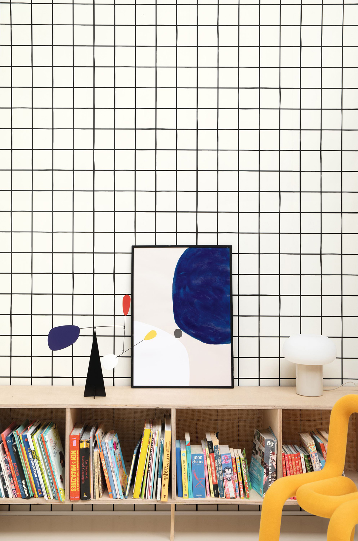 Papier peint Quadrillage Keep Calm noir et blanc - Young & Free de Casélio AMB2 | Réf. YNF103270000