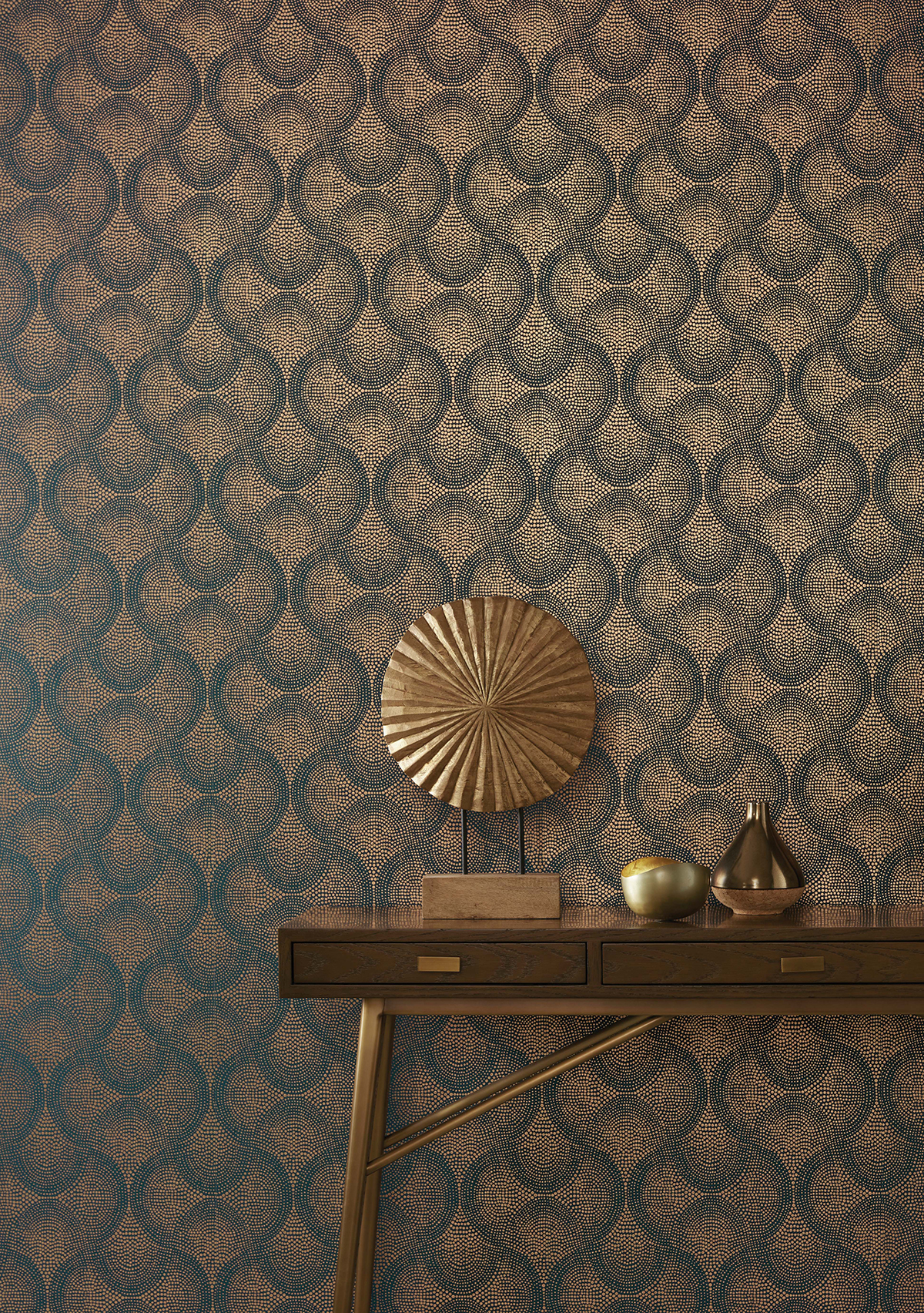 Papier peint Pois Graphique sapin - Kanoko d'Osborne & Little | Réf. OBS-W7556-01