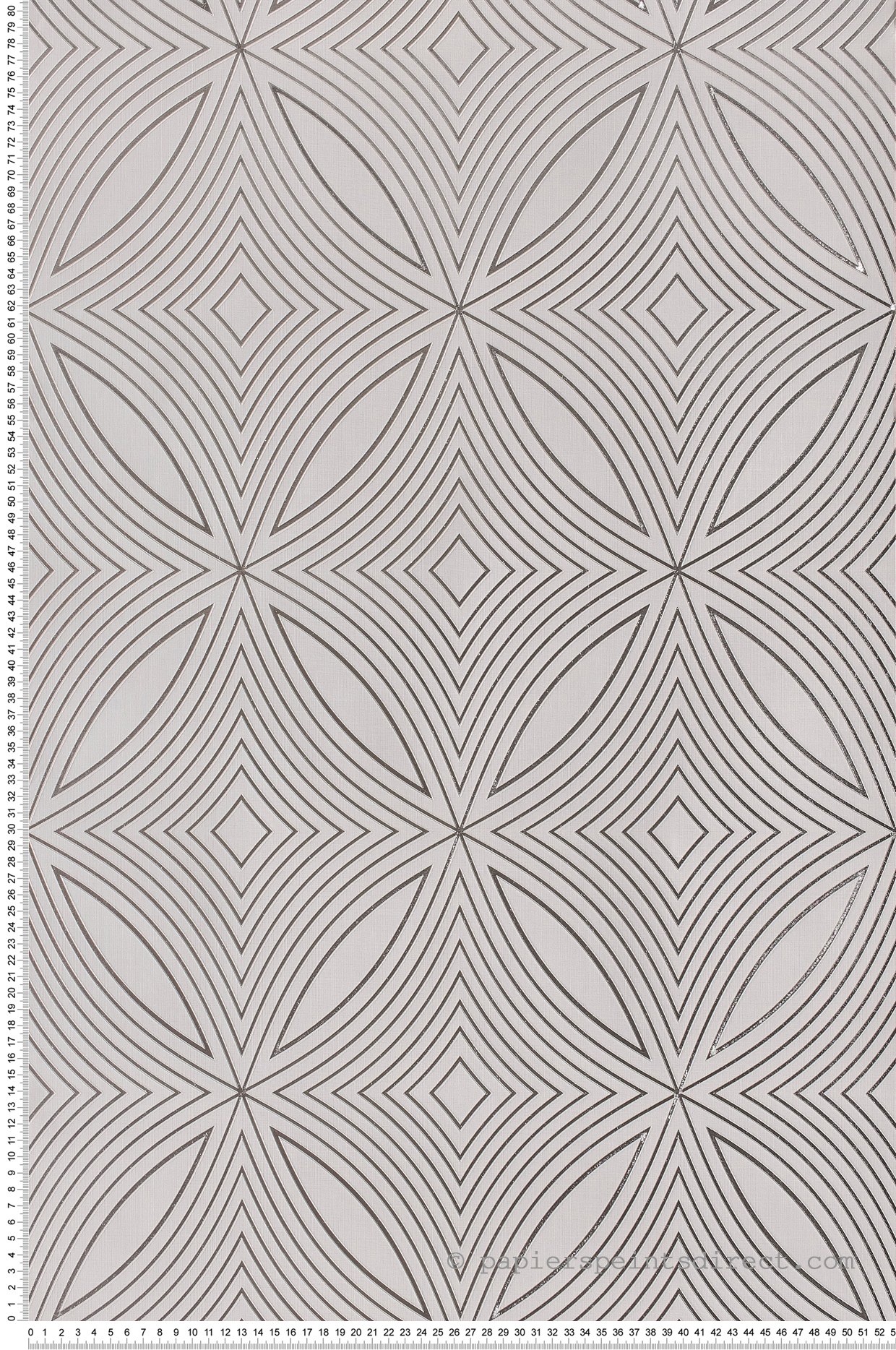 Papier peint géométrie captivante écru - Special FX de Lutèce | Réf. LTC-G67731