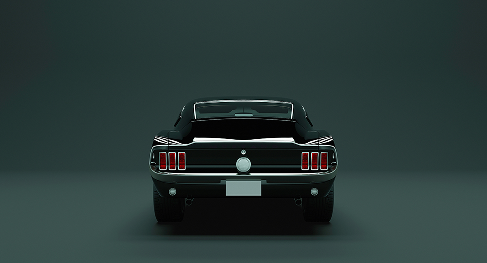 Papier peint panoramique Voiture Mustang 3 - Référence DD113242 - Intissé 200g/m2 - Standard 500 x 270