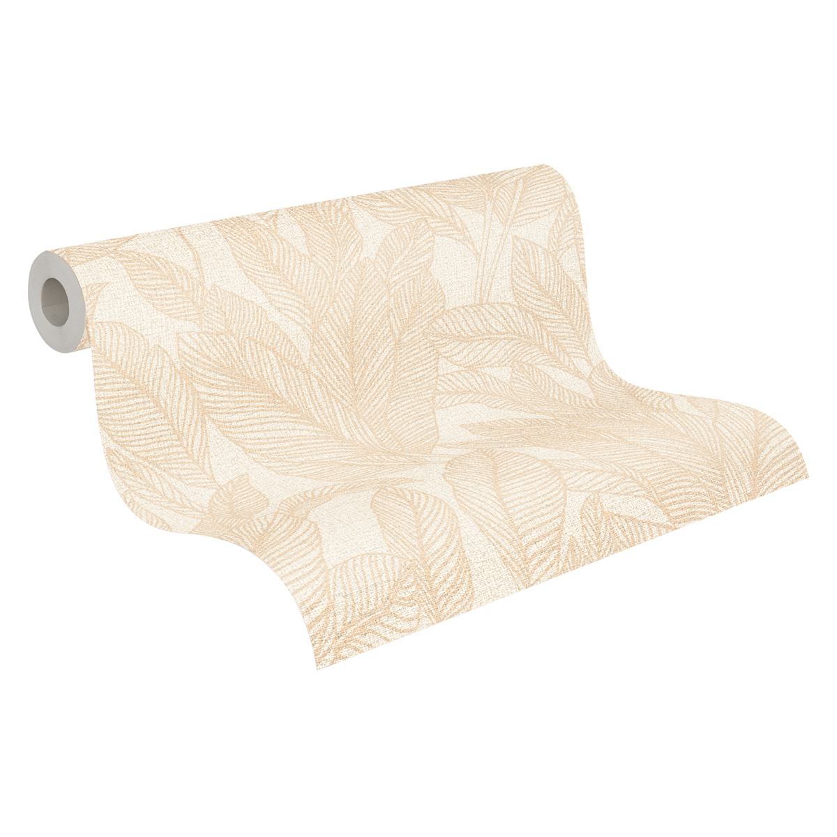 Papier peint Feuille Golden Fern beige doré - Cosmoliving d'A.S. Création ROLL | Réf. AS-790642