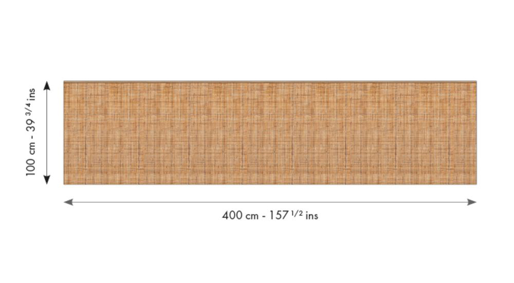 Papier peint Soubassement Tissage Naturel M marron - Reliefs de Casélio RAPPORT | Réf. RLF106412014