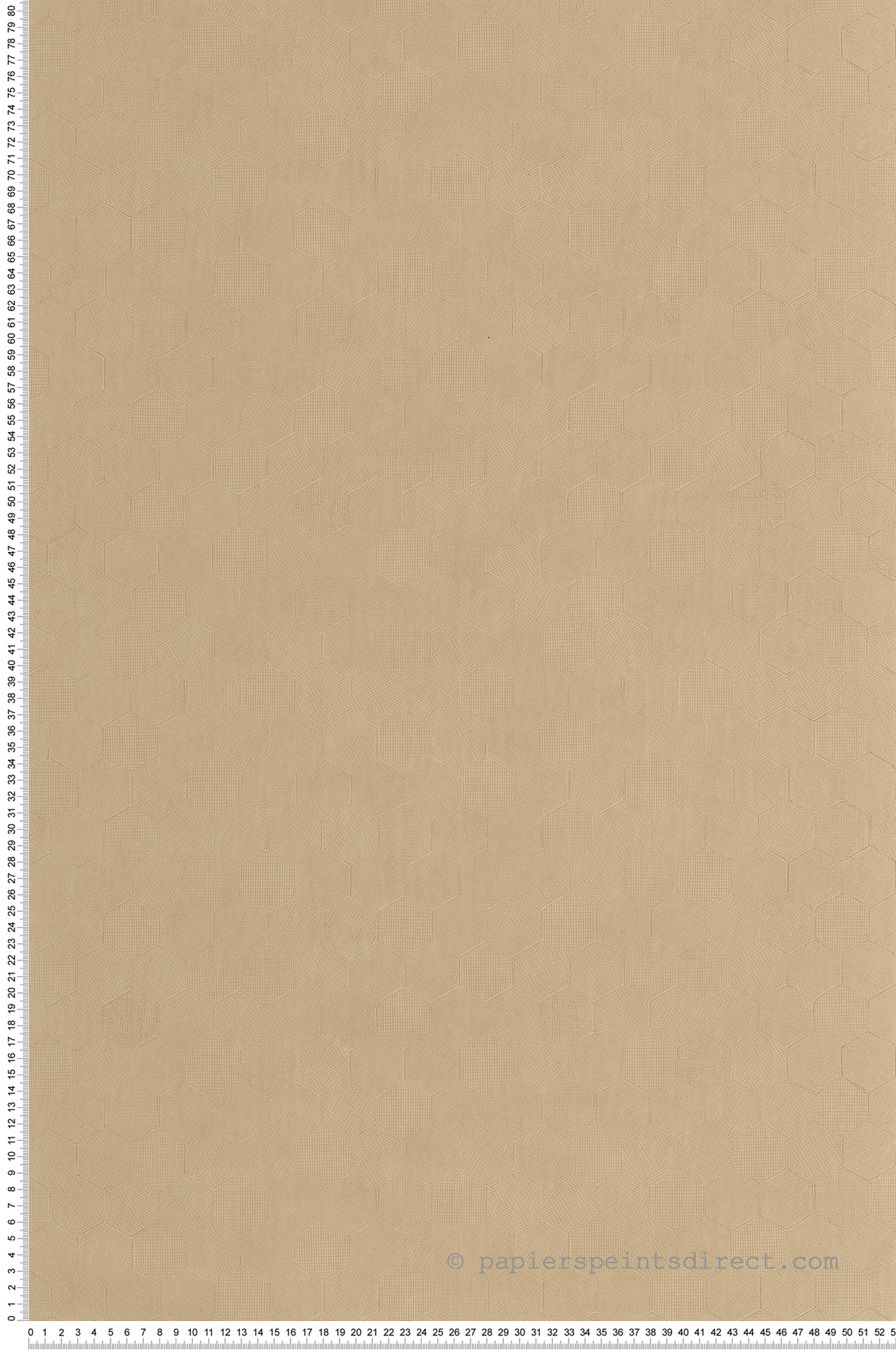 Papier peint Hexagone Meli beige vanille doré - Solaris de Casadéco | Réf. SOLA201911860