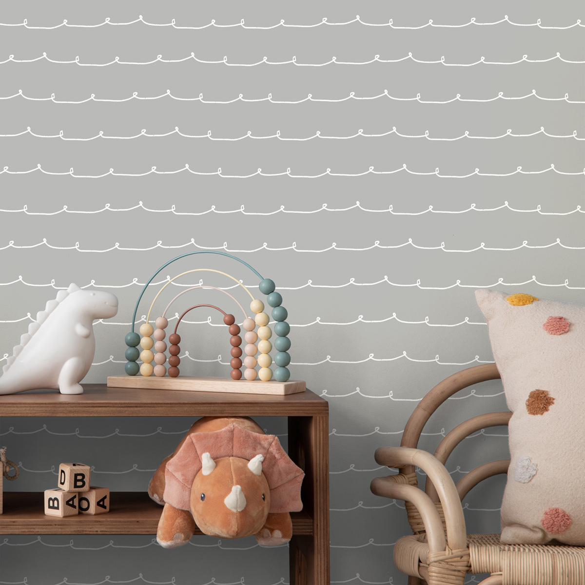 Papier peint Ligne Vague Contemporain gris - Imagine de Lutèce | Réf. LTC-DL27570