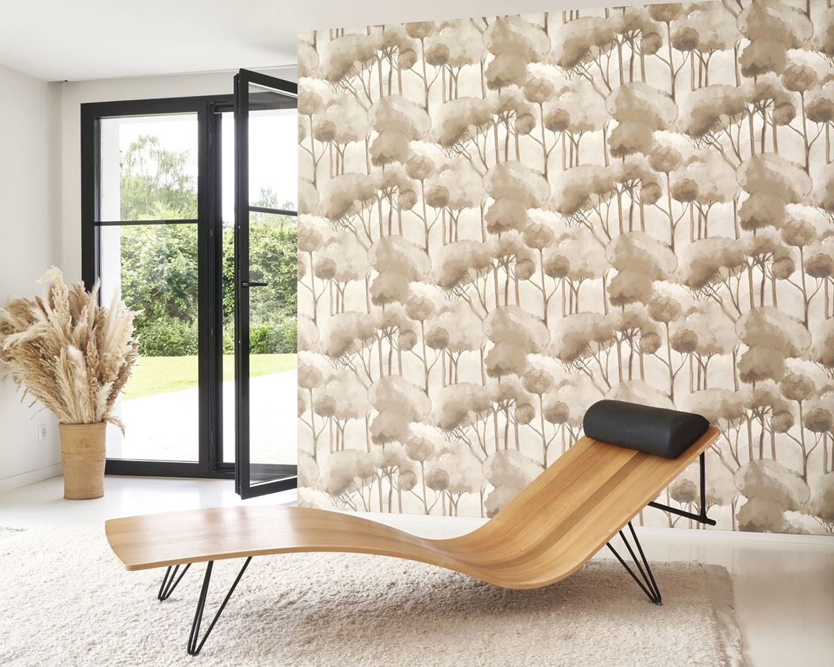 Papier peint Forêt des Landes lin - Sentier des Dunes de Casadéco | Réf. SENT200921024