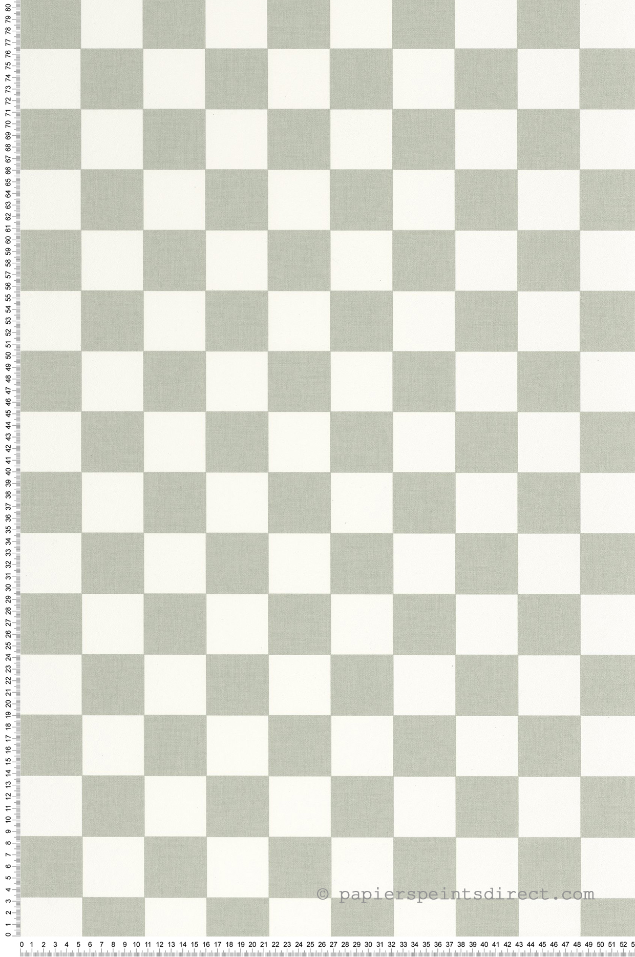 Papier peint Damier Checks vert de gris - Line Up de Casélio | Réf. LNP106747046