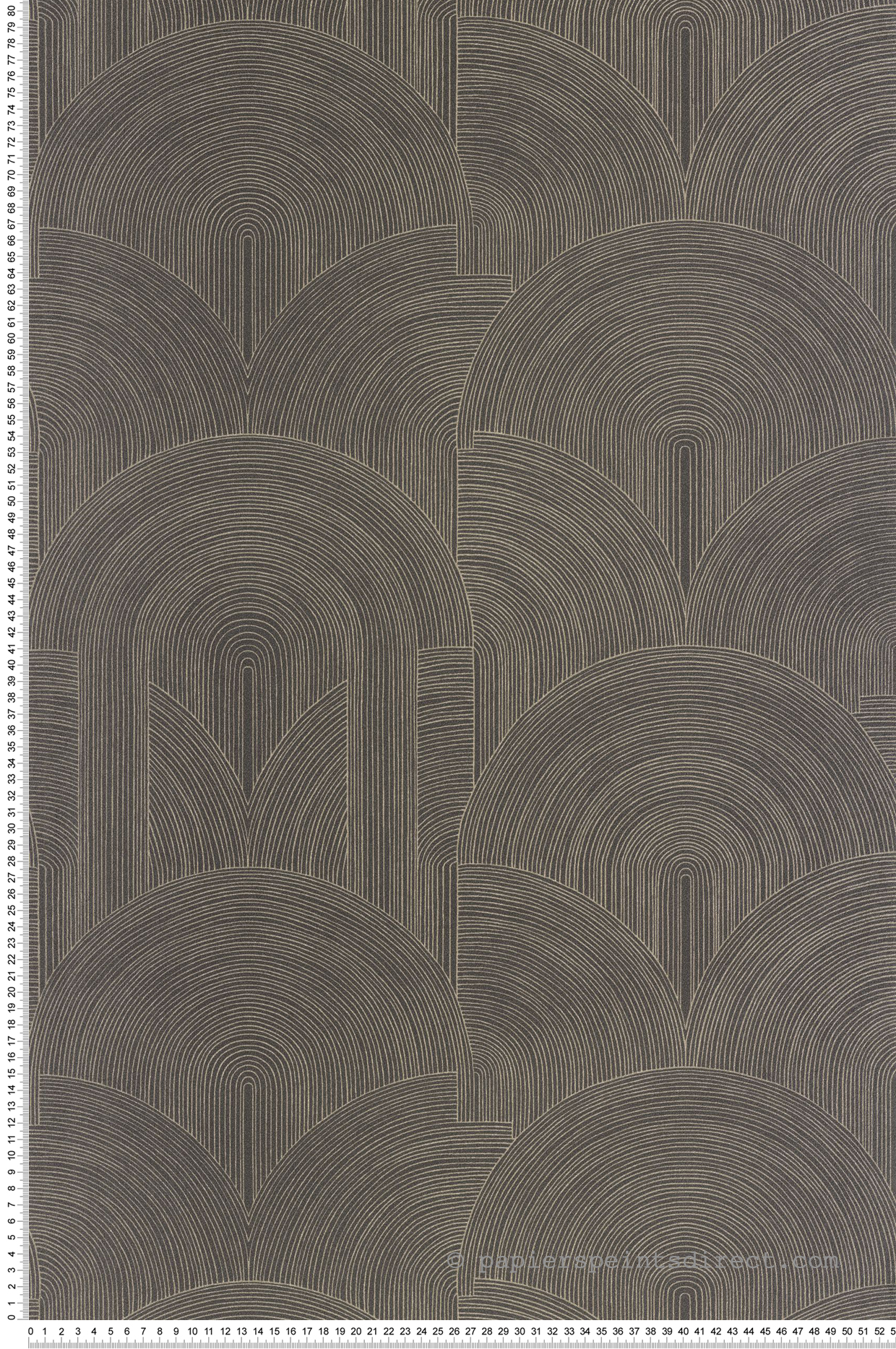 Papier peint Arche Graphique Delicacy noir doré - Moonlight 3 de Casélio | Réf. MNL3106569129