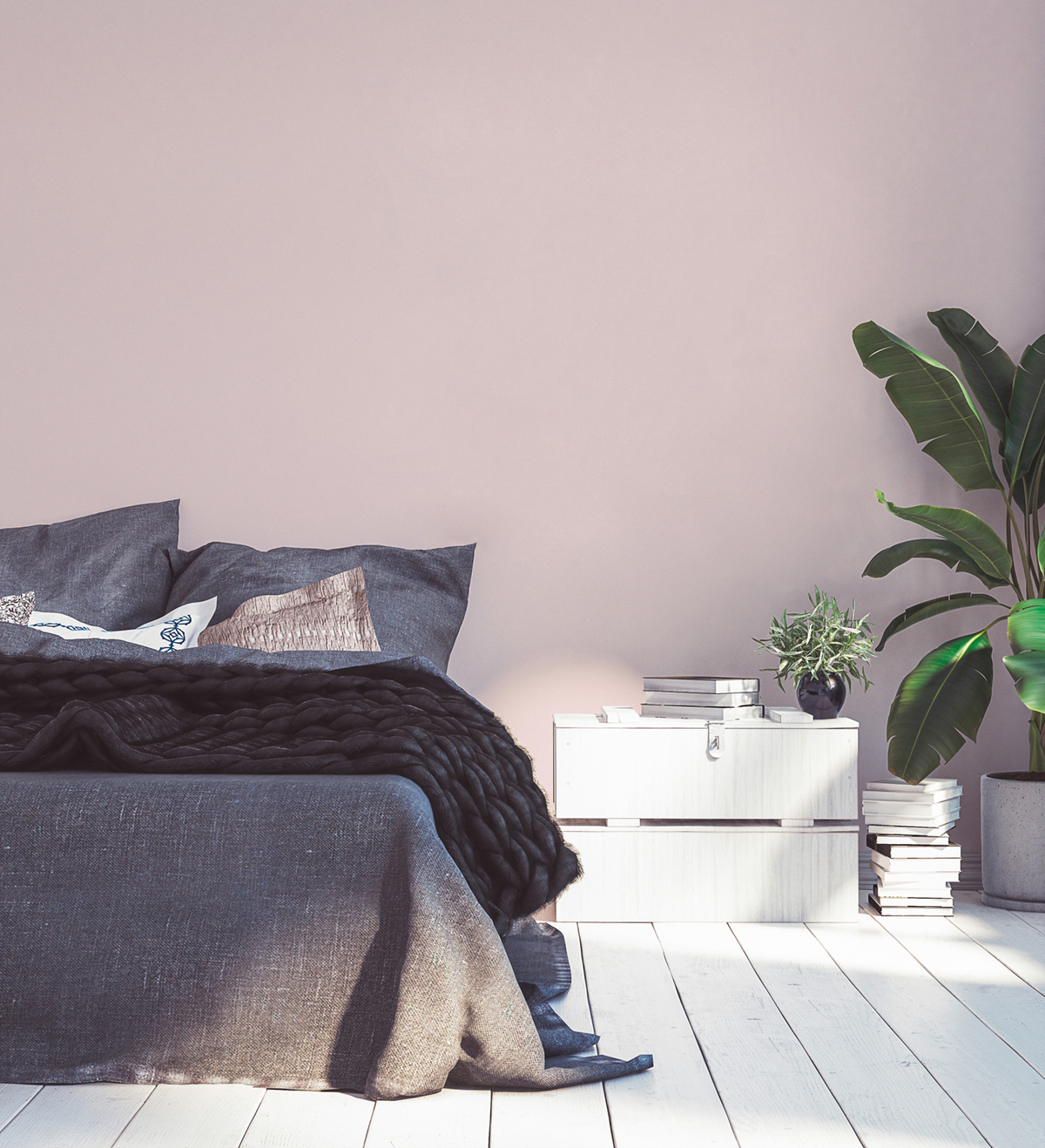 Papier peint Uni Toile rose pale - Maison Charme d'A.S. Création | Réf. AS-390837