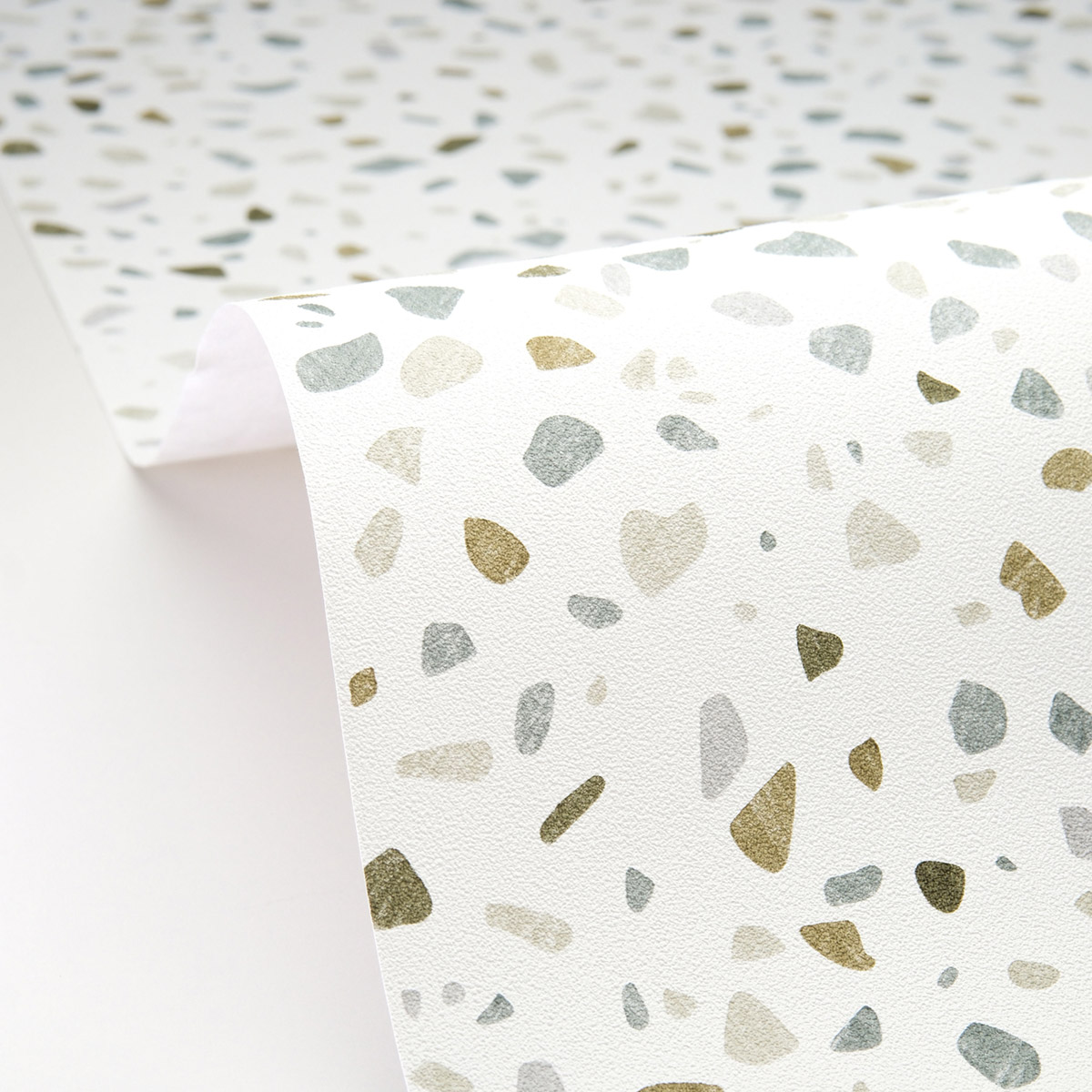 Papier peint Terrazzo Granito vert - Kitchen Box de Casélio amb2| Réf. KBO106890772