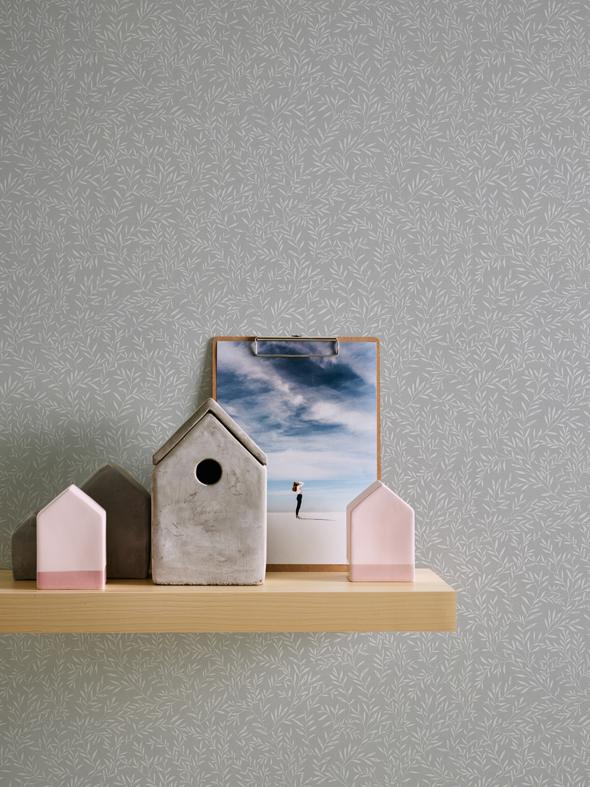 Papier peint Feuillage Vintage Olivier gris - Maison Charme d'A.S. Création AMB2 | Réf. AS-390734