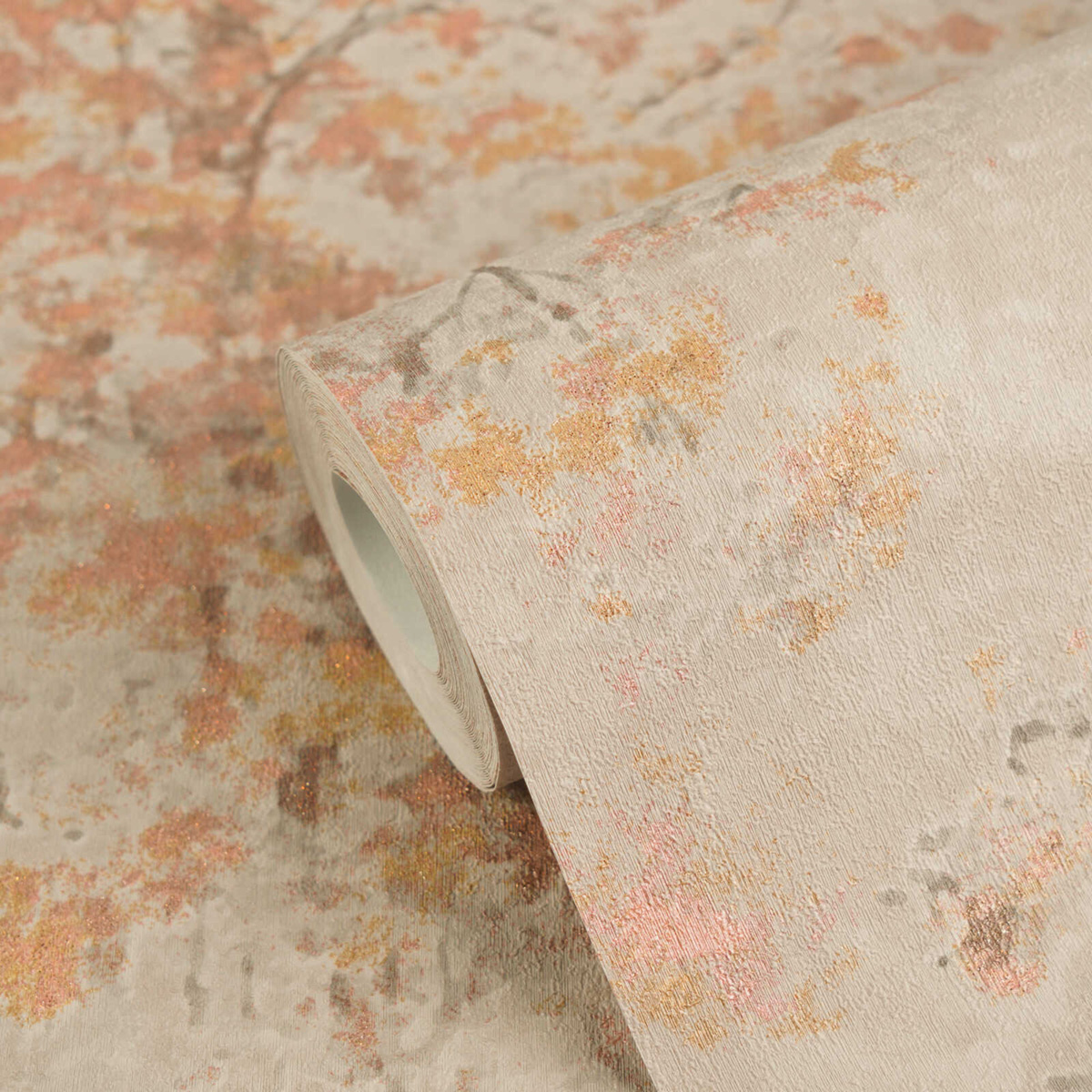 Papier peint Forêt Poétique grège doré - Vibes & Styles d'A.S. Création AMB6| Réf. AS-792005