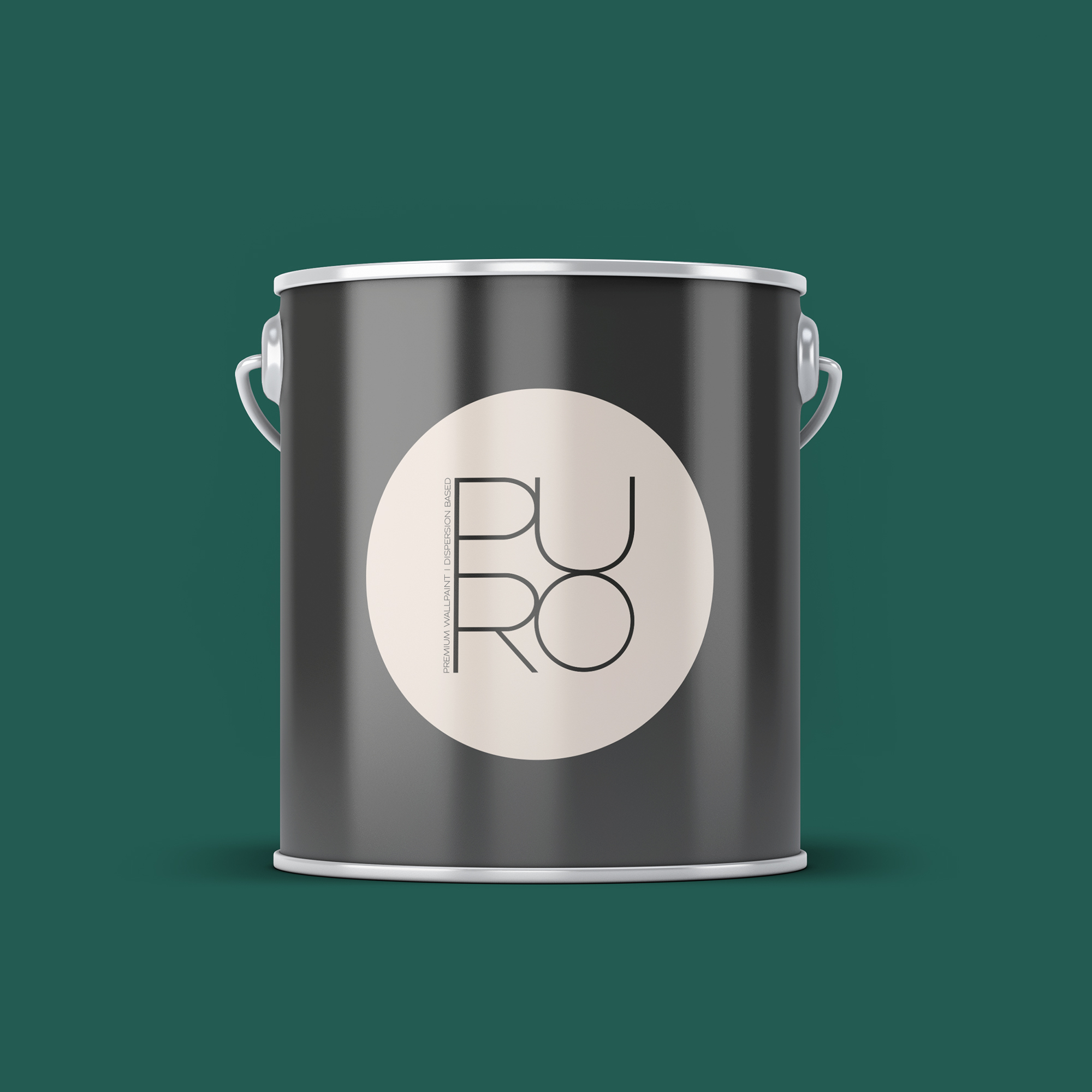 Image d'un pot de 2,5 litres de peinture Puro vert emerald green - c4012