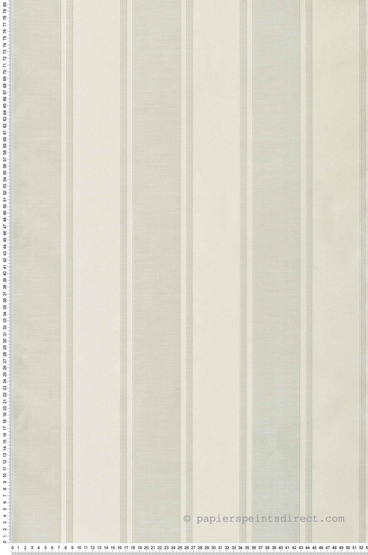 Papier peint Rayure Baroque argenté - San Marco de Montecolino | Réf. MC-23671