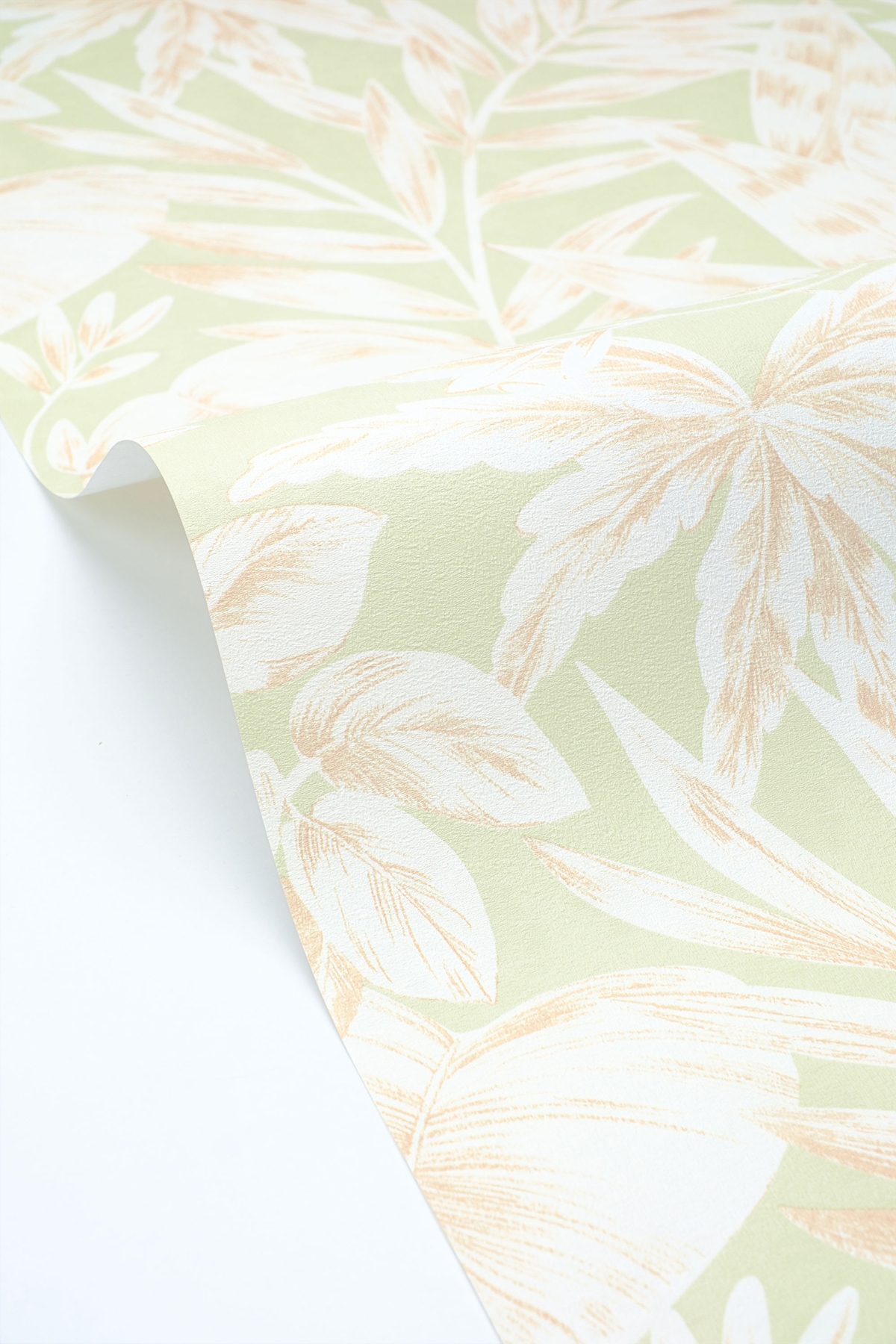 Papier peint Feuille Jungle Kalea vert amande - Elea de Casélio VAGUE | Réf. ELEA107367046
