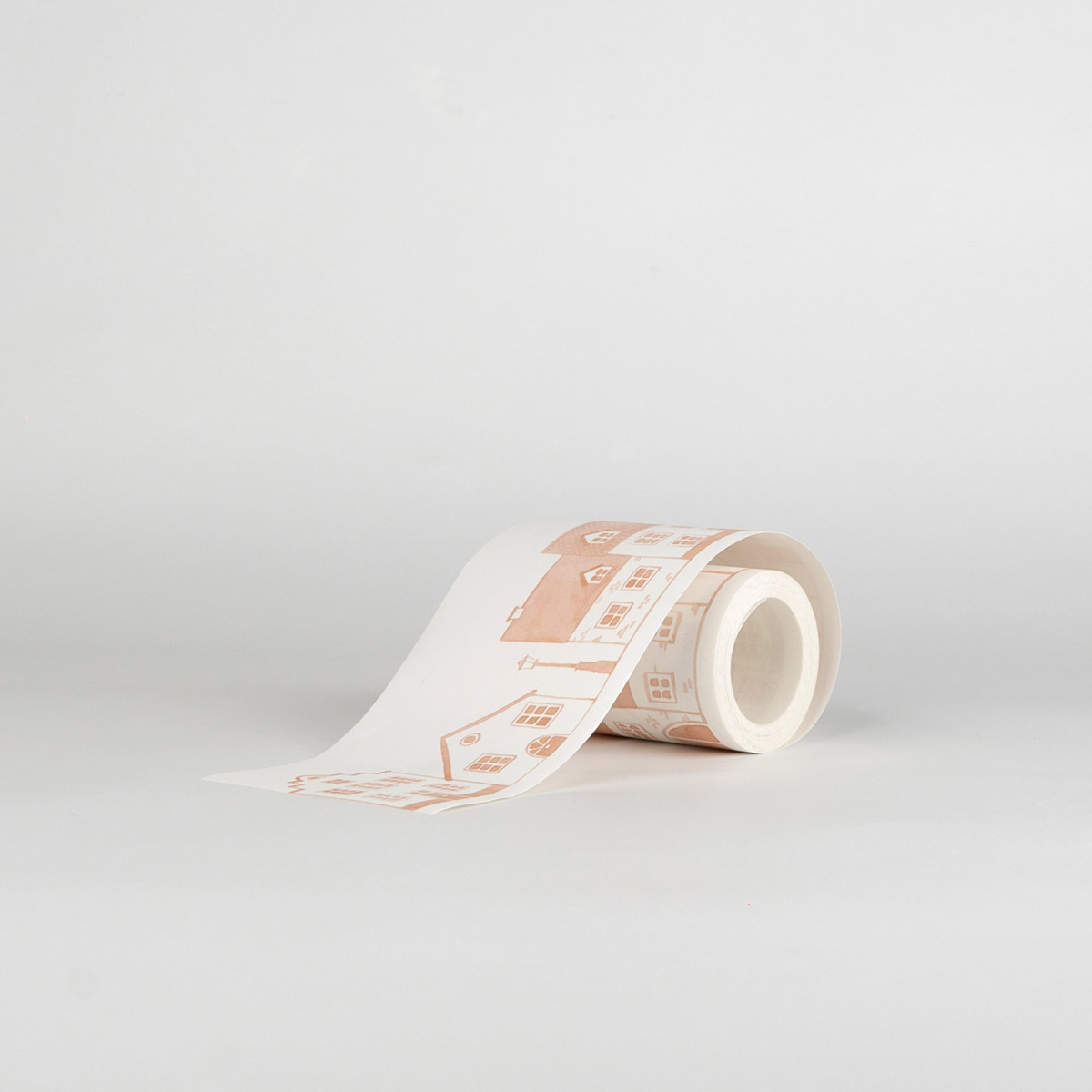 Frise enfant Village Neighborhood rouge brique - Once Upon A Time 2 de Casadéco | Réf. OUTD200918338