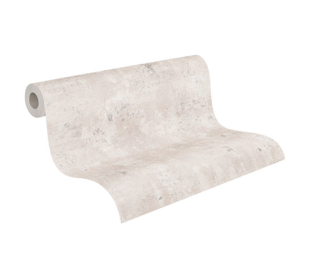 Papier peint Imitation Béton Industriel gris argenté - Stories of Life d'A.S. Création AMB4 | Réf. AS-396706