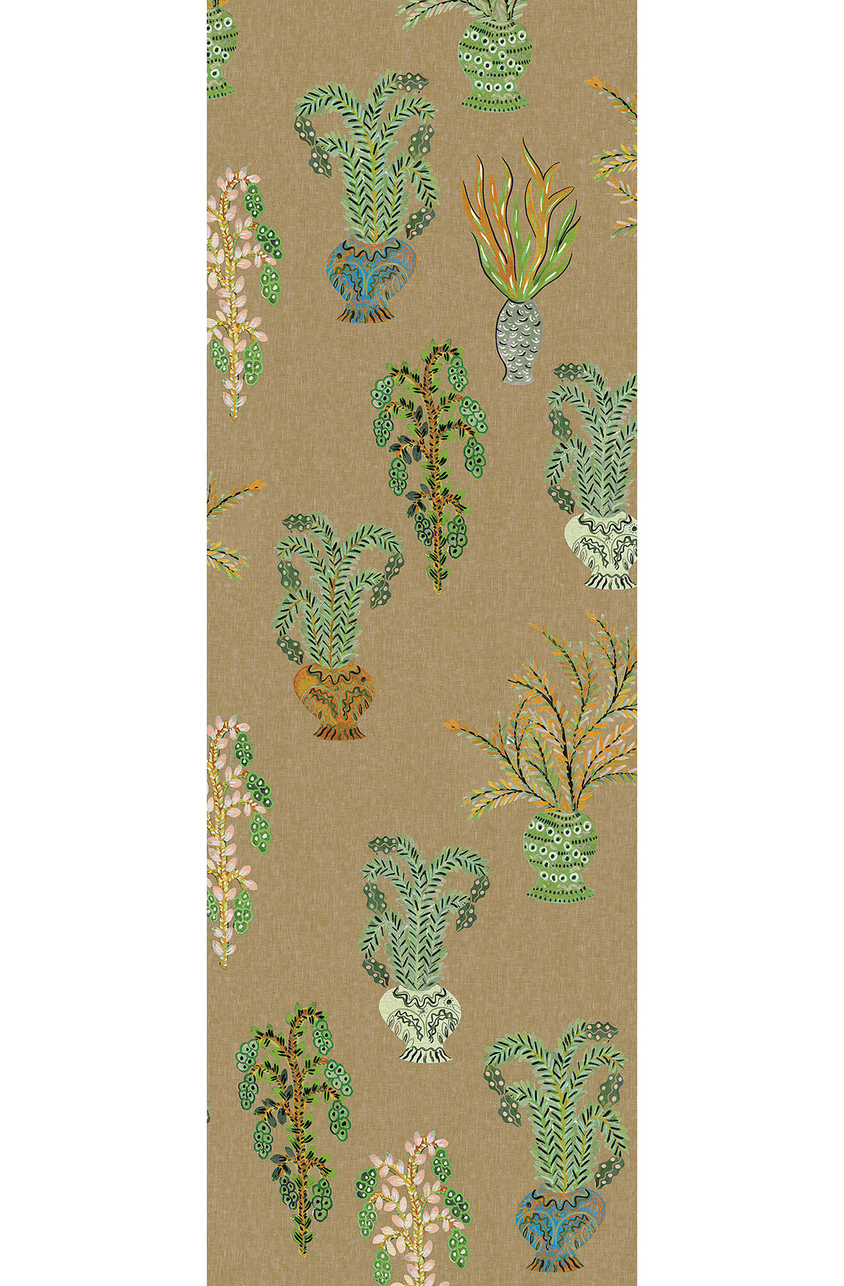 Papier peint panoramique Plante en Bouquet vert - A H260 - Joy de Masureel | Réf. MAS-DGJOY1021-260