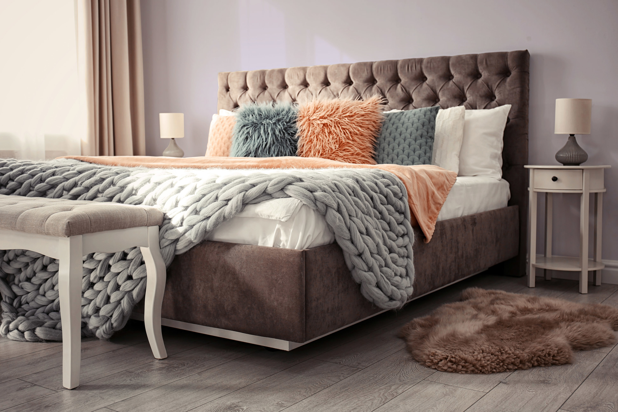 Image d'un pot de 1 litre de peinture Puro violet simple mauve - c2003