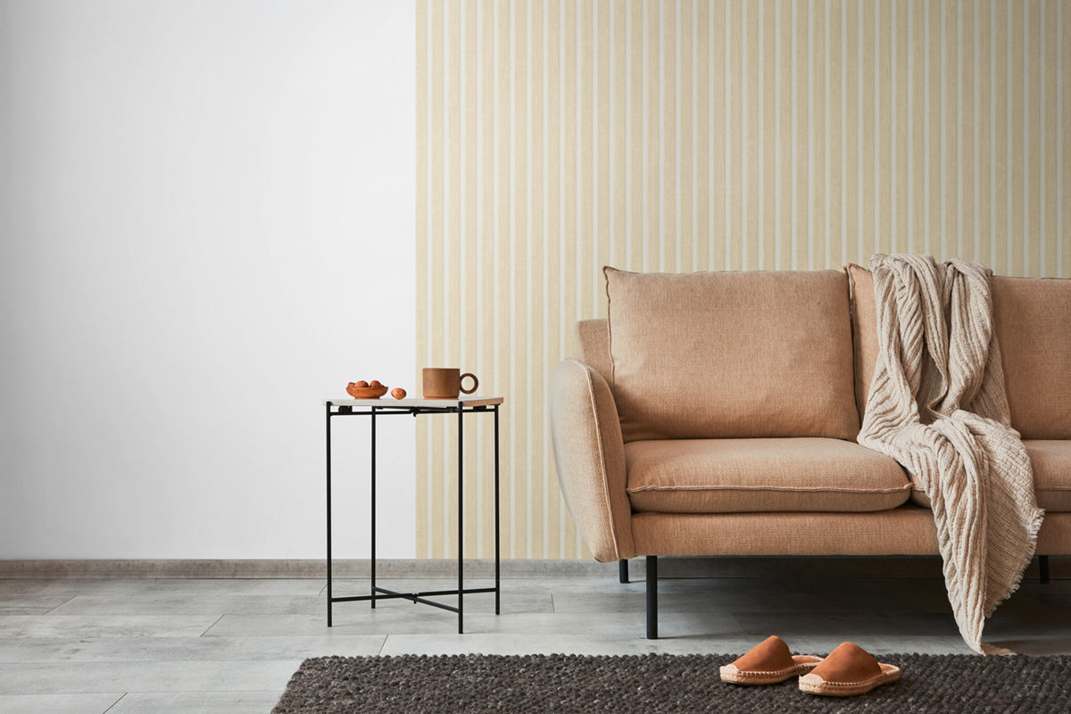 Papier peint Tasseaux Bois Chêne gris beige - Pintwalls 2 d'A.S. Création AMB5 | Réf. AS-391097