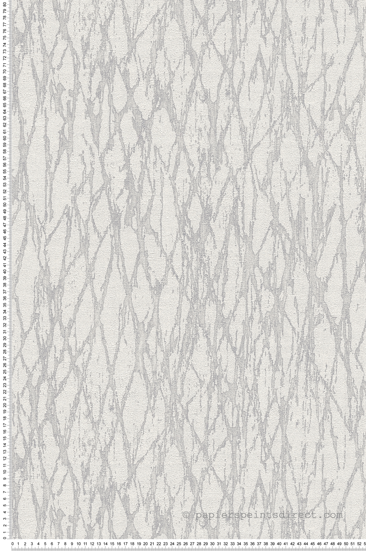 Papier peint Faux Uni Écorce blanc gris - Smart Surfaces d'A.S. Création | Réf. AS-395632