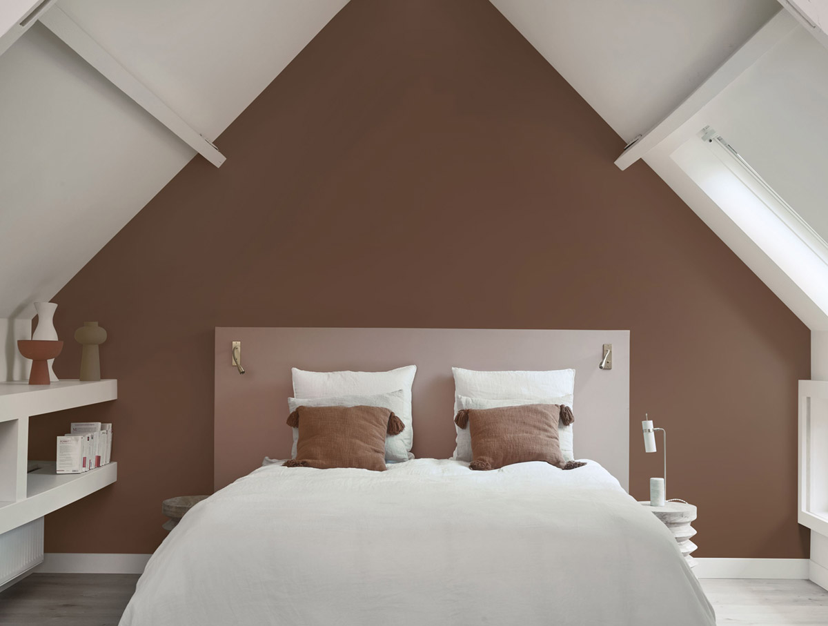 Papier peint Uni Pigments Buvard cacao - Années Folles de Casadéco | Réf. ANFO200332909