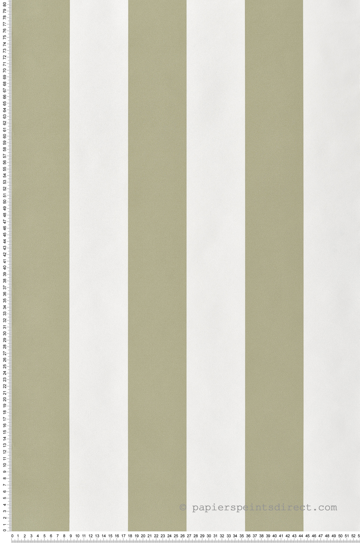 Papier peint Large Rayure vert sauge - Cuisines & Bains de Lutèce | Réf. LTC-51231604