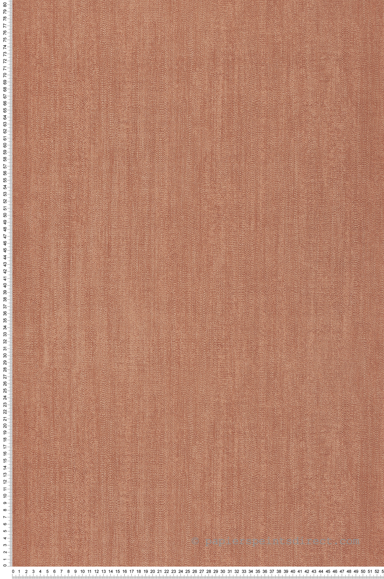 Papier peint Faux Uni Textile terracotta - Allure de Lutèce | Réf. LTC-AL26208