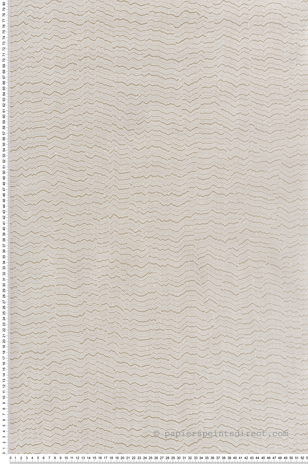 Papier peint Ligne Ondulée beige crème métallisé - Maya de Montecolino | Réf. MC-BZ3405