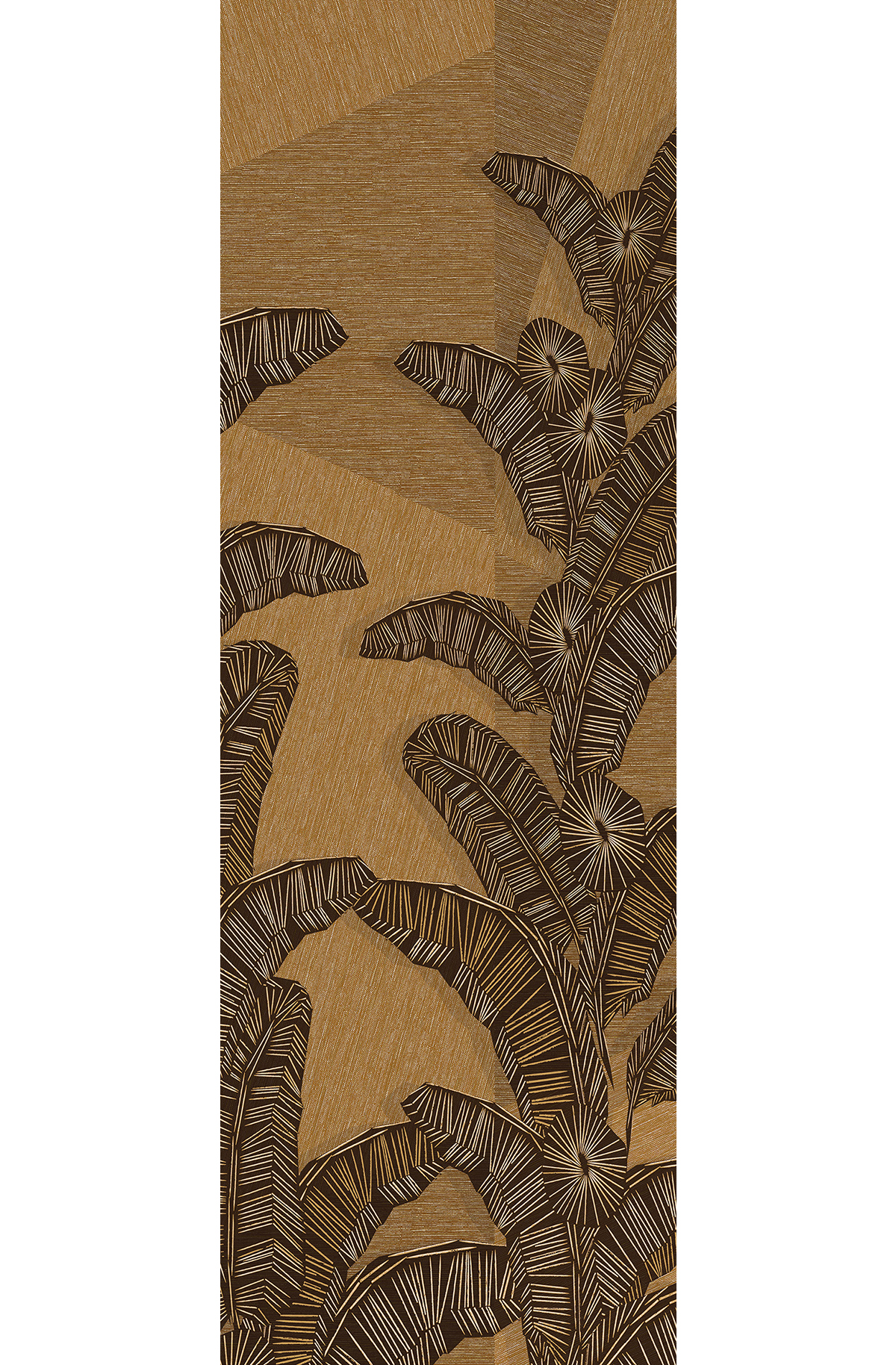 Papier peint panoramique Palme Graphique Yucatan jaune - A H260 - Amani de Masureel | Réf. MAS-DGAMA2011-260