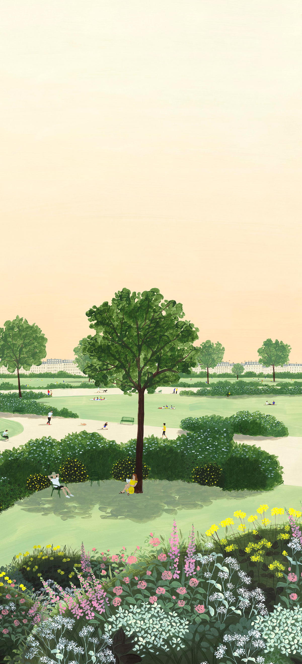 Papier peint panoramique Parc B - 4/5/6 - Isidore Leroy