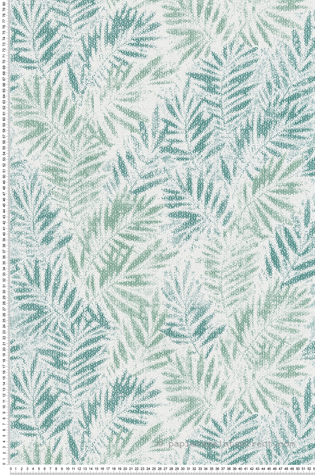 Papier peint Feuillage Métal Zoé vert irisé - Metropolitan Stories 3 d'A.S. Création | Réf. AS-391201