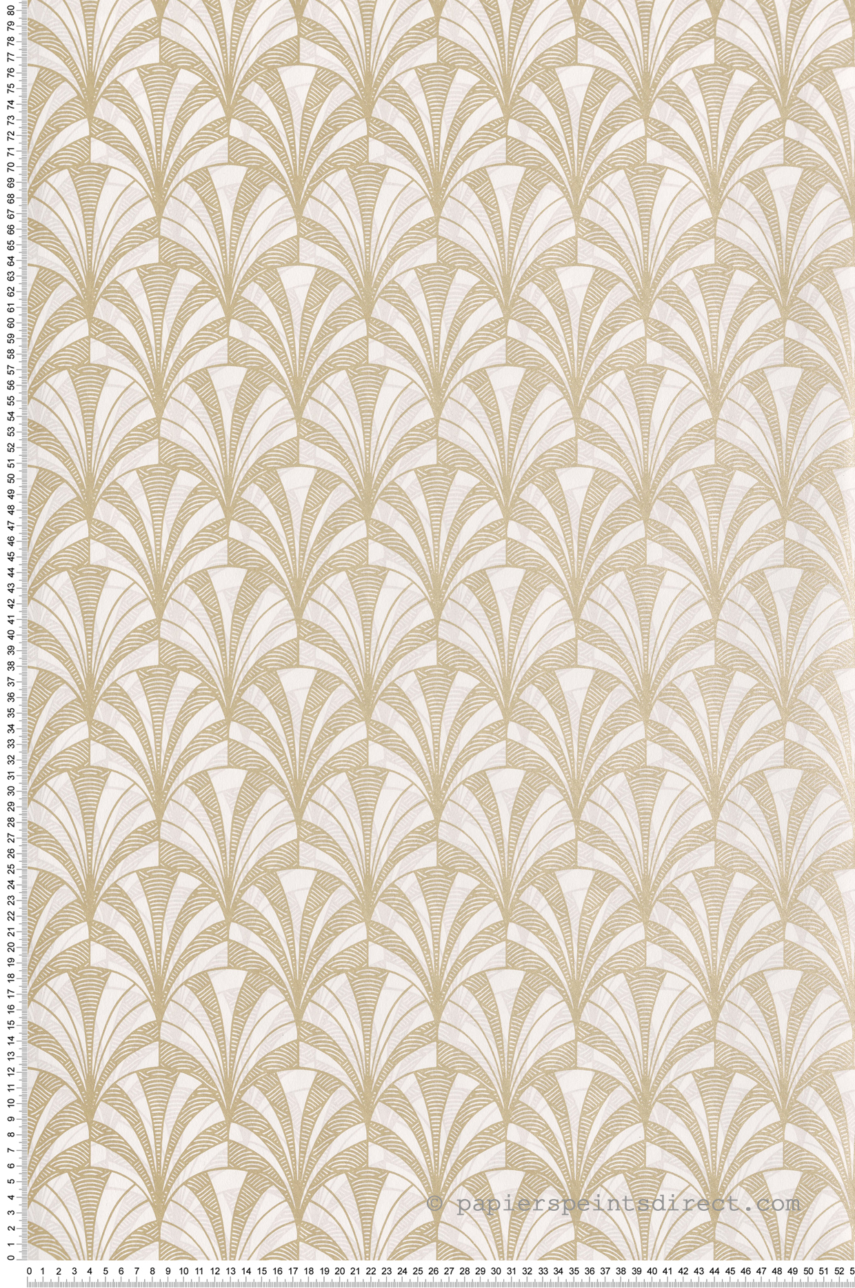 Papier peint Art Déco Palmette doré - 1930 de Casadéco | Réf. MNCT85731202