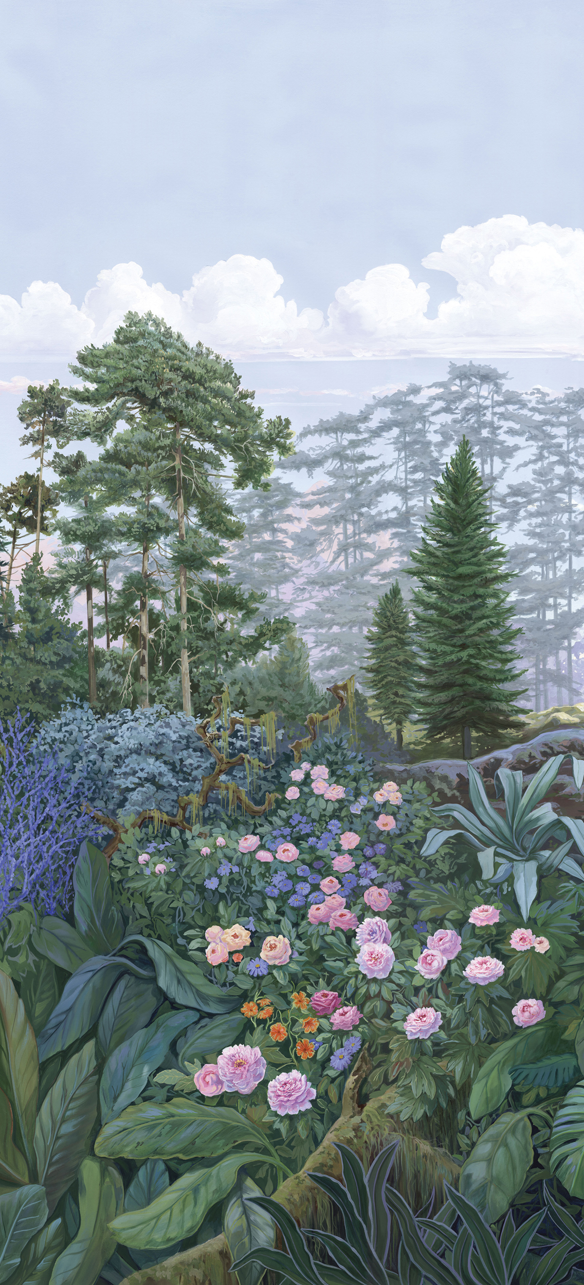 Papier peint panoramique Firone Jungle Equatorial A - 1/2/3 - Isidore Leroy