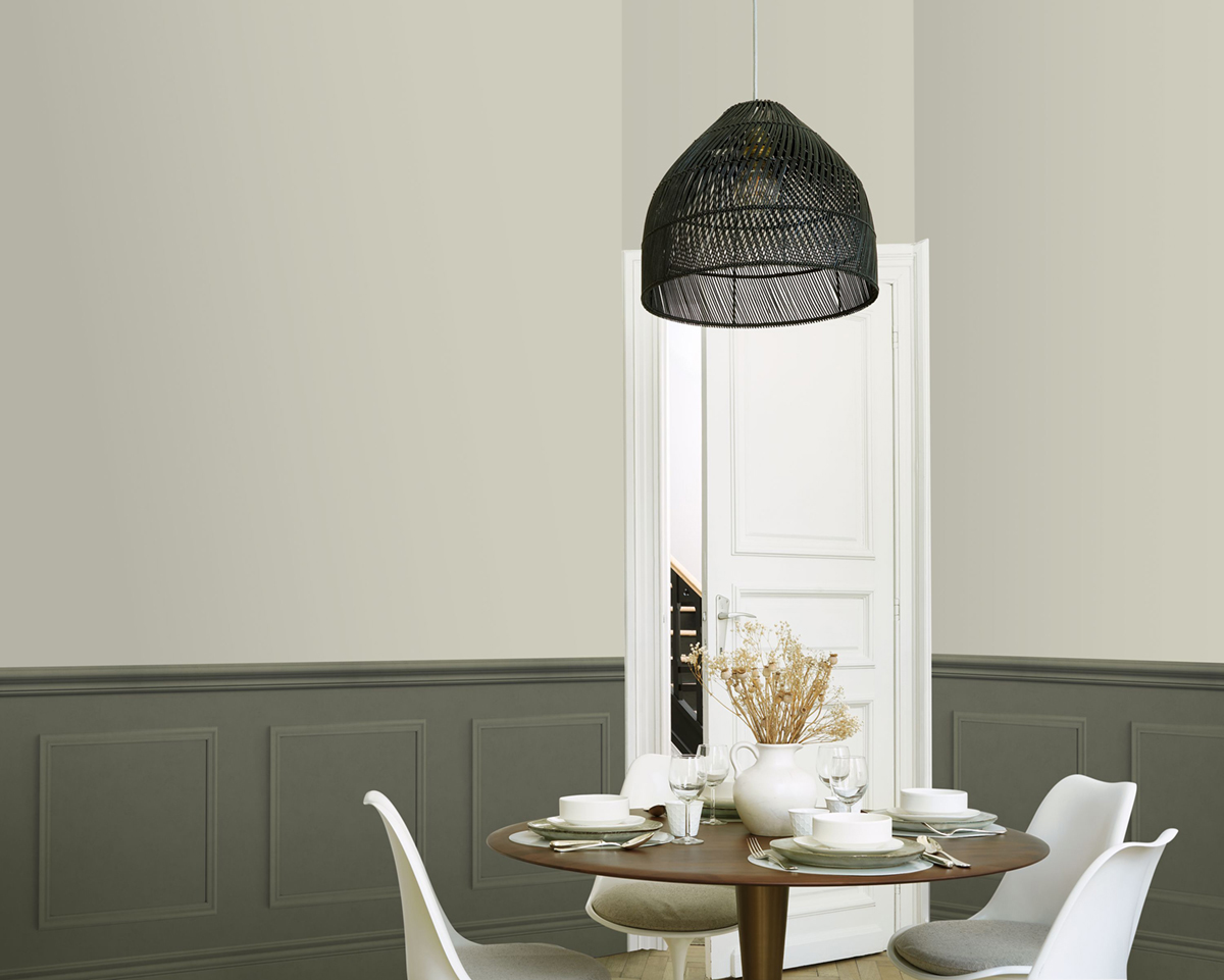 Papier peint Soubassement Bibliothèque Moulure Régulière vert - Galons et Frises de Casadéco | Réf. GAFR200467540