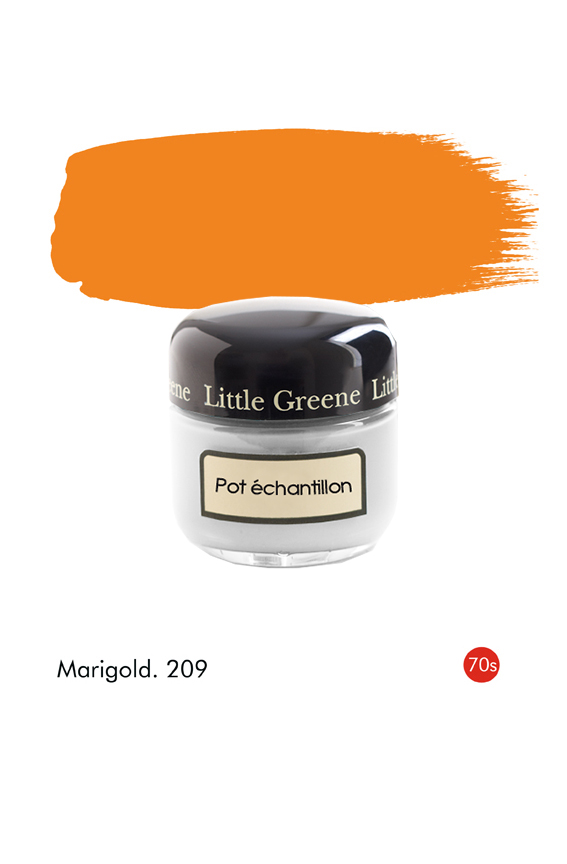 Pot échantillon Marigold (1970s) n°209 - Finition Absolute Matt Emulsion
