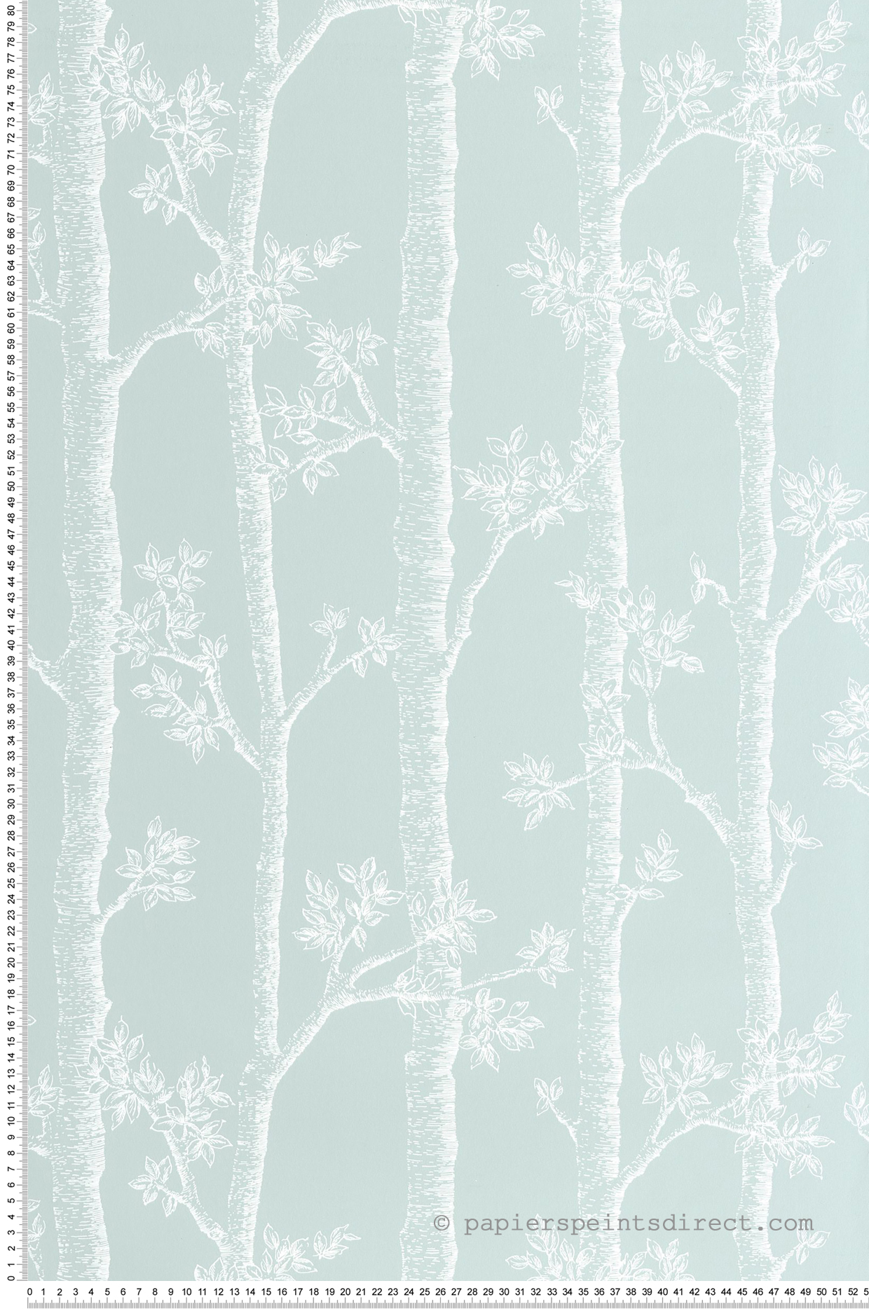 Papier peint Arbre Tronc Automne bleu d'eau - Balade de Casélio | Réf. BLD106126060