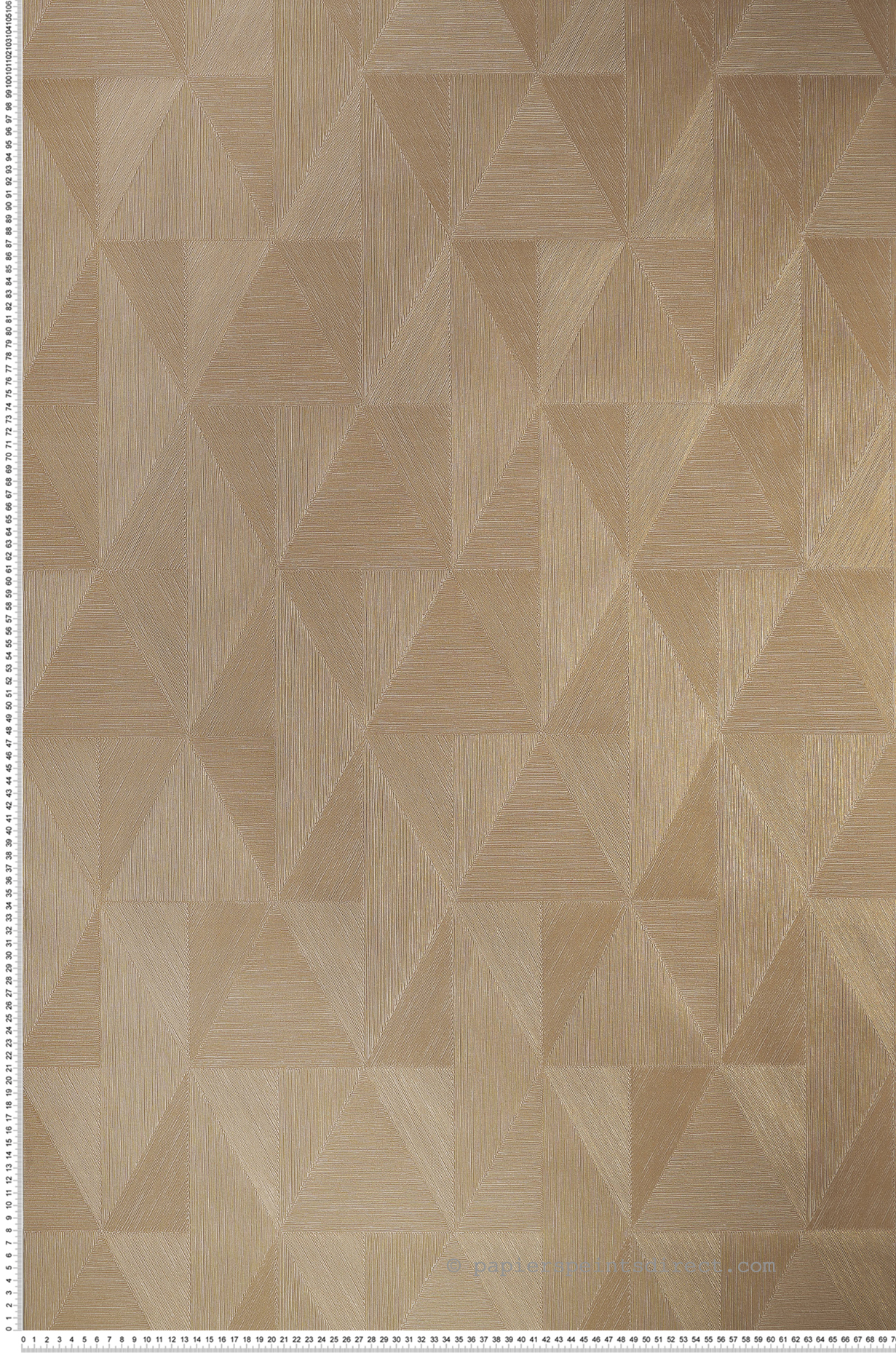Papier peint Géométrique Parangon mordoré - Métal de Casamance | Réf. CAS-75770610