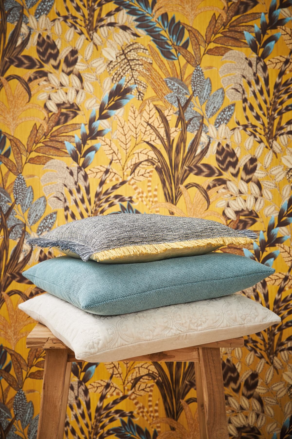 Papier peint Feuillages Exotiques maïs - Metropolitan Stories 2 d'AS Création | AMB Réf. SP15488