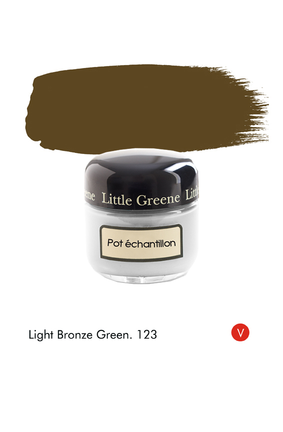Pot échantillon Light Bronze Green (Victorian) n°123 - Finition Absolute Matt Emulsion