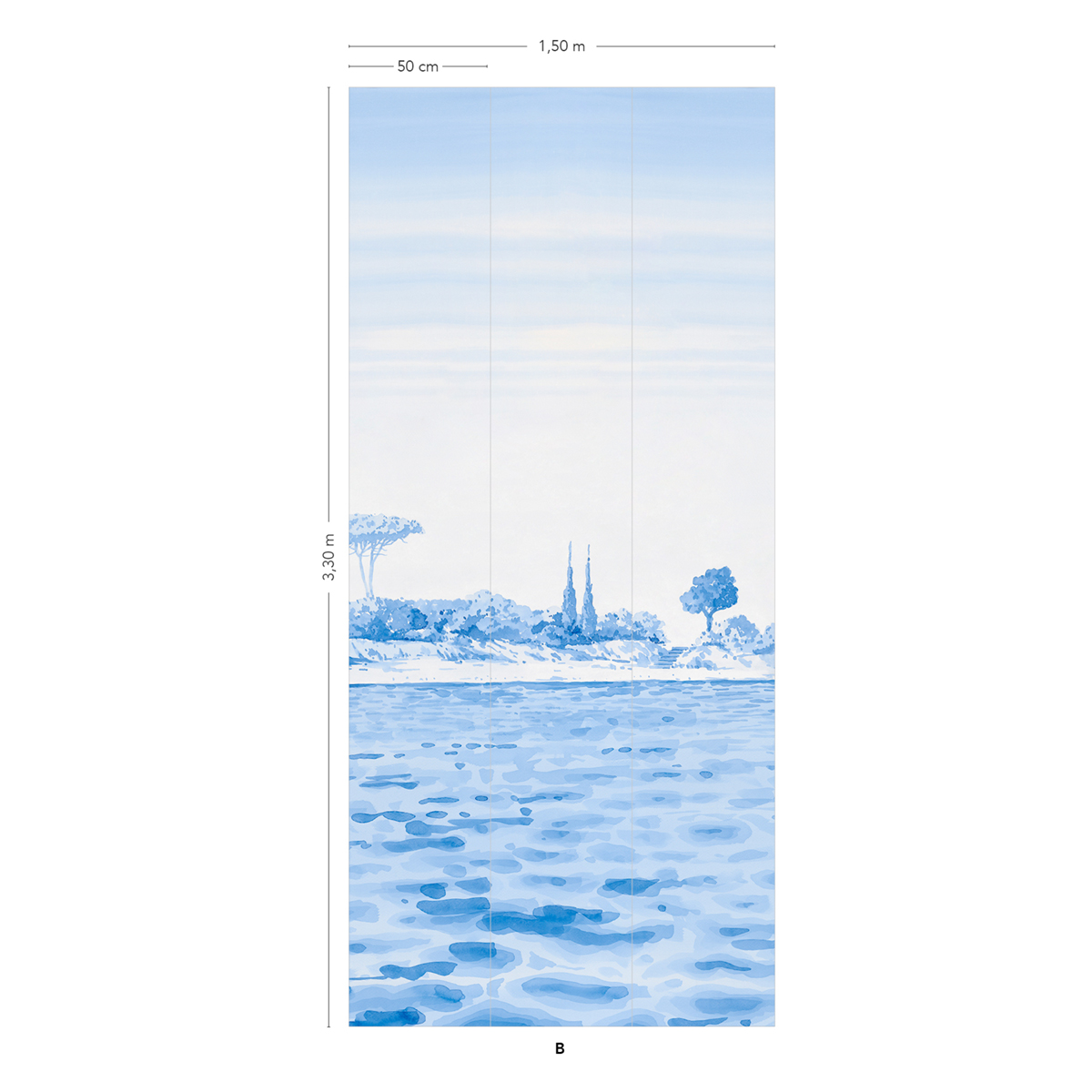 Papier peint panoramique Rivage Original B - 4/5/6 - Isidore Leroy