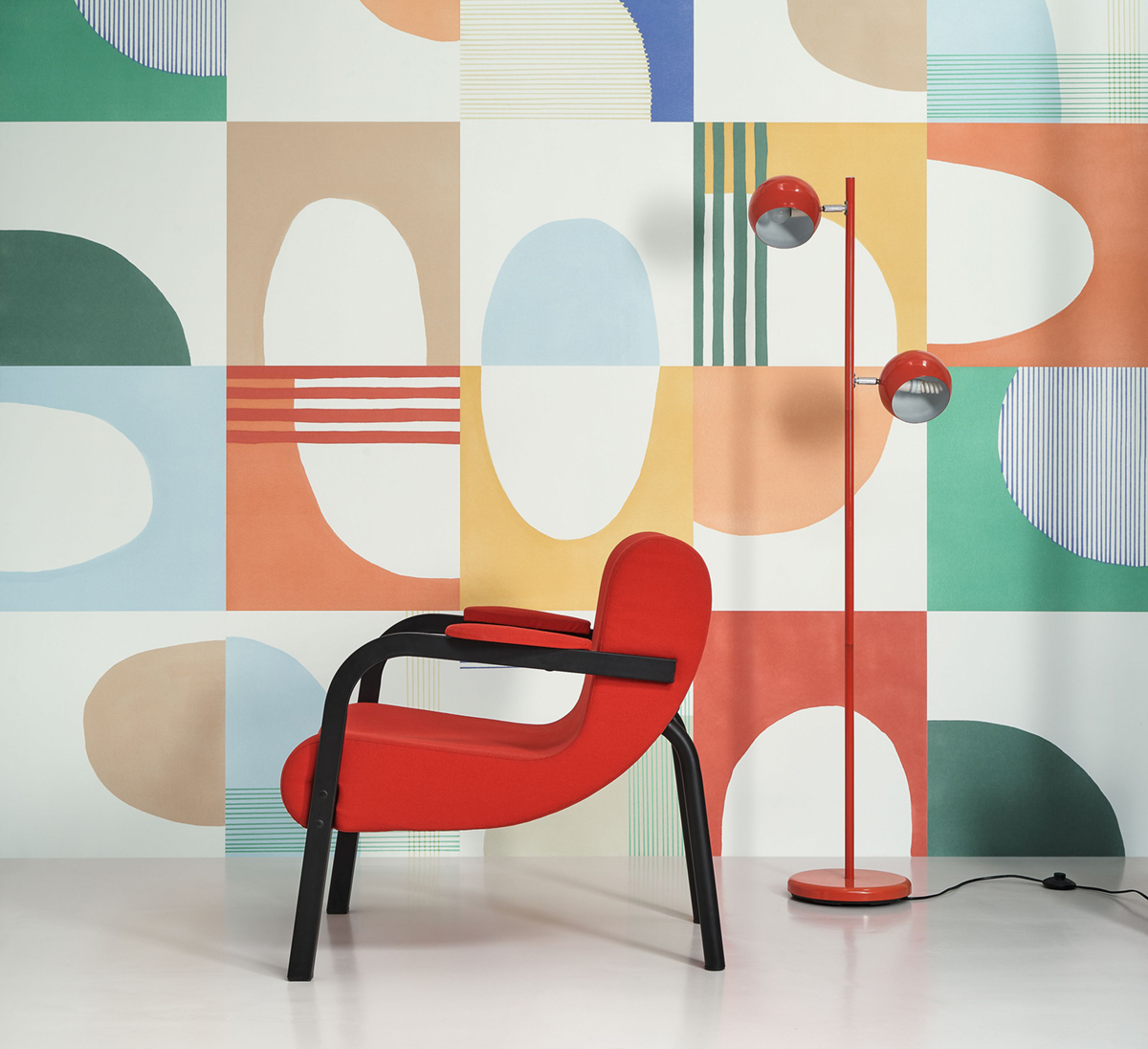 Papier peint Pop Art Graphique multicouleurs - Milano Sixties de Casadéco AMB3| Réf. MISI89371234