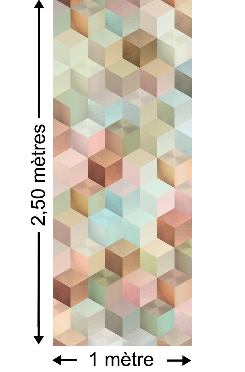Panoramique Cubes  - Papier peint Komar