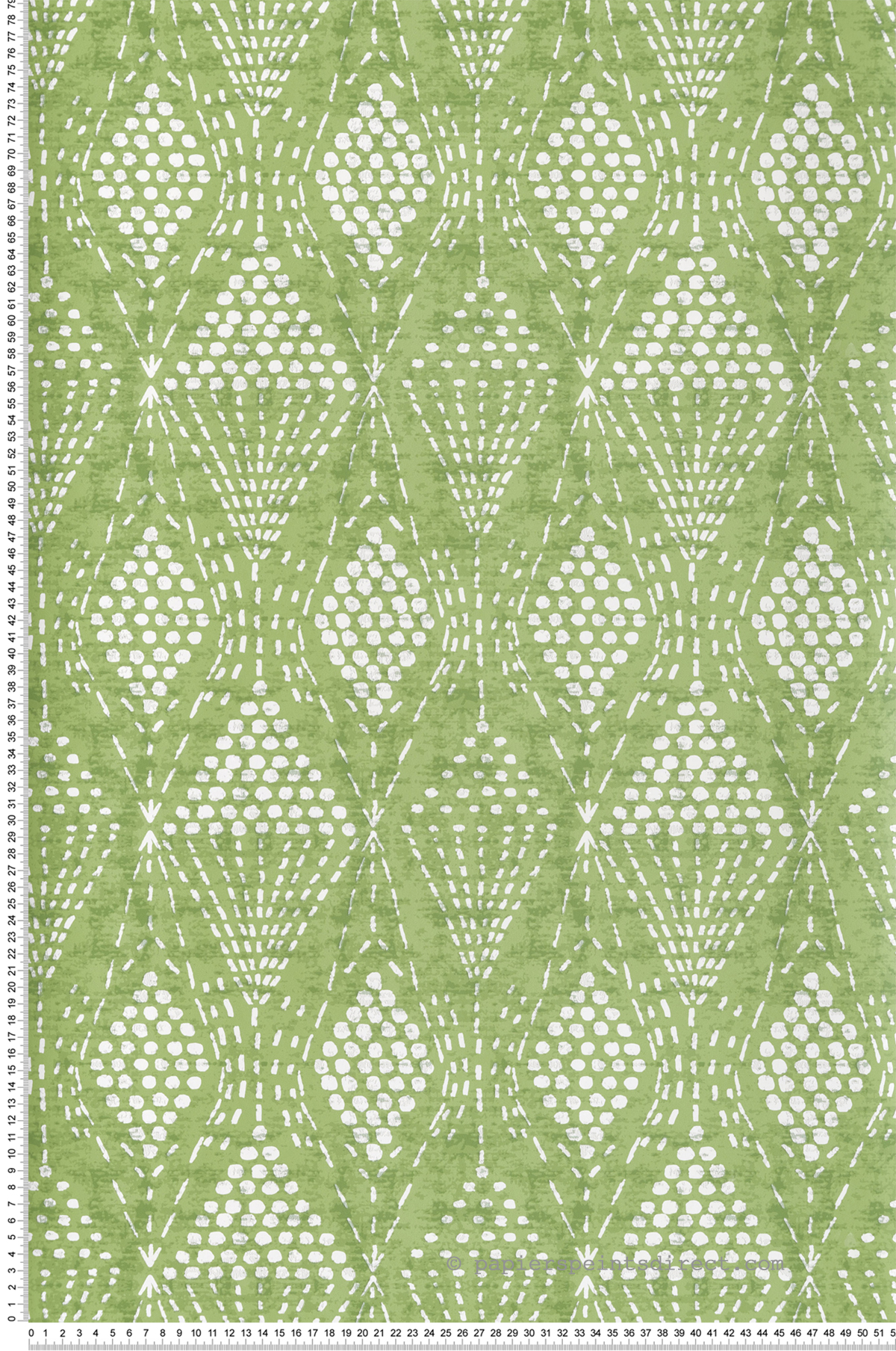 Papier peint Ethnique Losange vert - Happy de Lutèce | Réf. LTC-FD26319