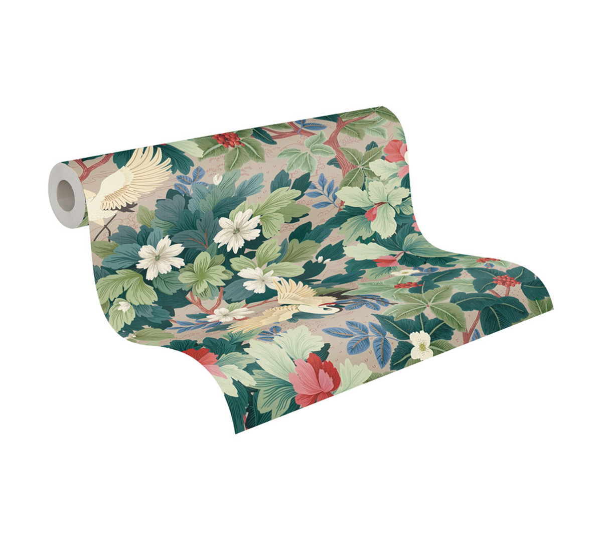 Papier peint Grue Jardin Bucolique grège - Pintwalls 3 d'A.S. Création ROLL | Réf. AS-791861