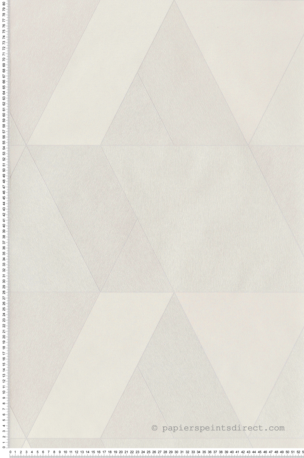 Papier peint Triangle Tangram écru et argenté - Perception de Casadéco | Réf. PERP86520101