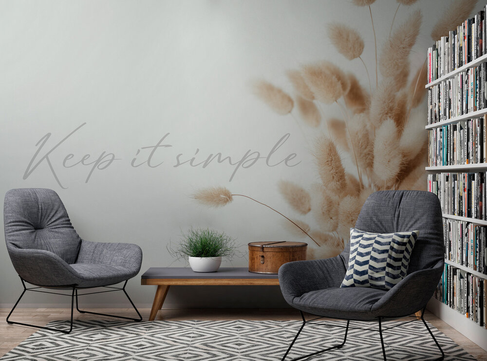 Papier peint panoramique Lagurus Keep It Simple - Wall Love d'A.S. Création | Réf. DD129613