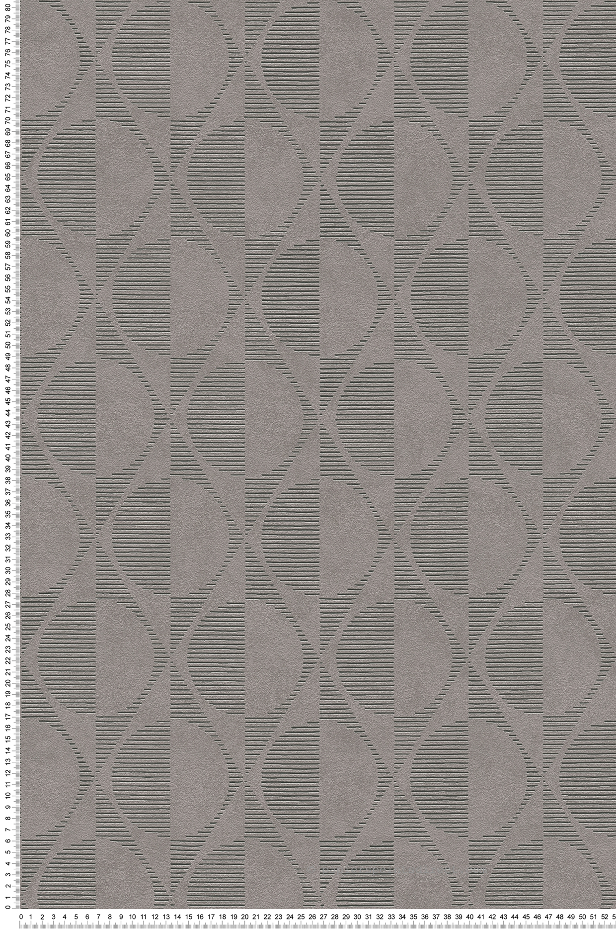 Papier peint Art Déco Cercle gris souris - Pop Style d'AS Création | Réf. SP15394